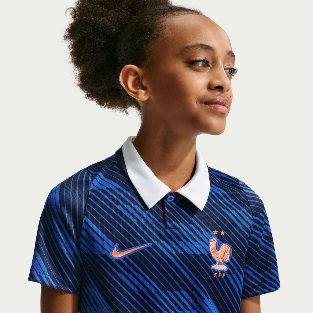 Nike France 2026 Stadium Home Big Kids' Dri-FIT Soccer Stadium Jersey - IB5129-480-NIKE by Nike | Available at Niky's Sports