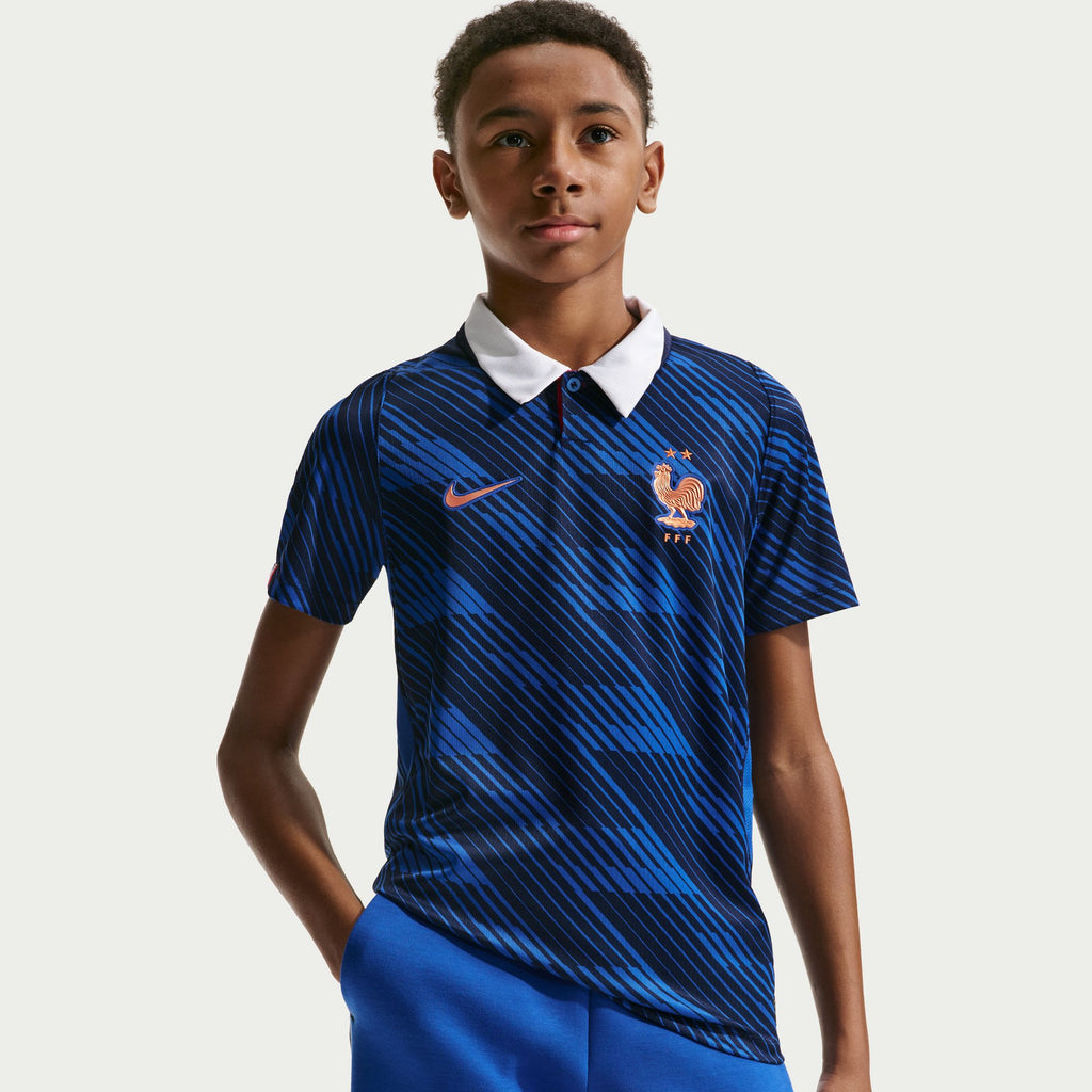 Nike France 2026 Stadium Home Big Kids' Dri-FIT Soccer Stadium Jersey - IB5129-480-NIKE by Nike | Available at Niky's Sports