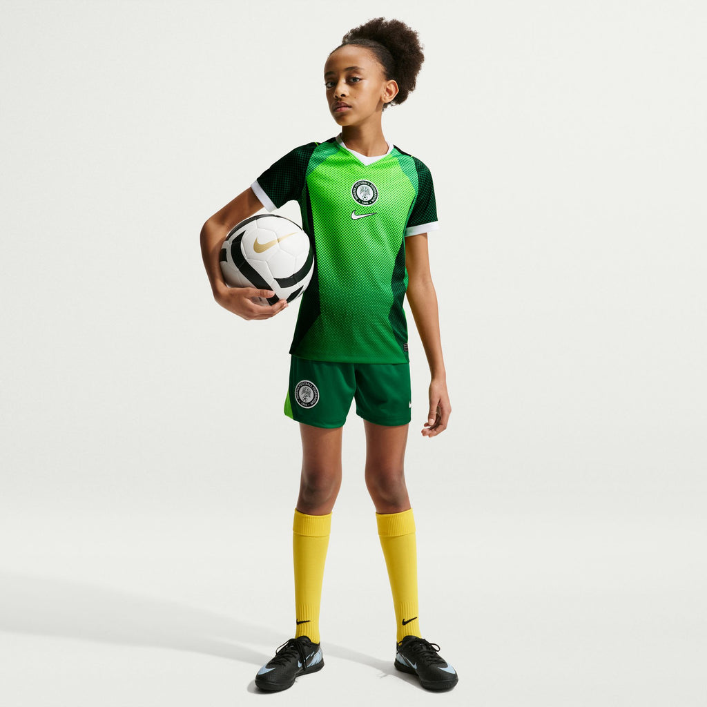 Nike Nigeria 2026 Stadium Home Big Kids' Nike Dri-FIT Soccer Short-Sleeve Jersey - IB5139-302-NIKE by Nike | Available at Niky's Sports