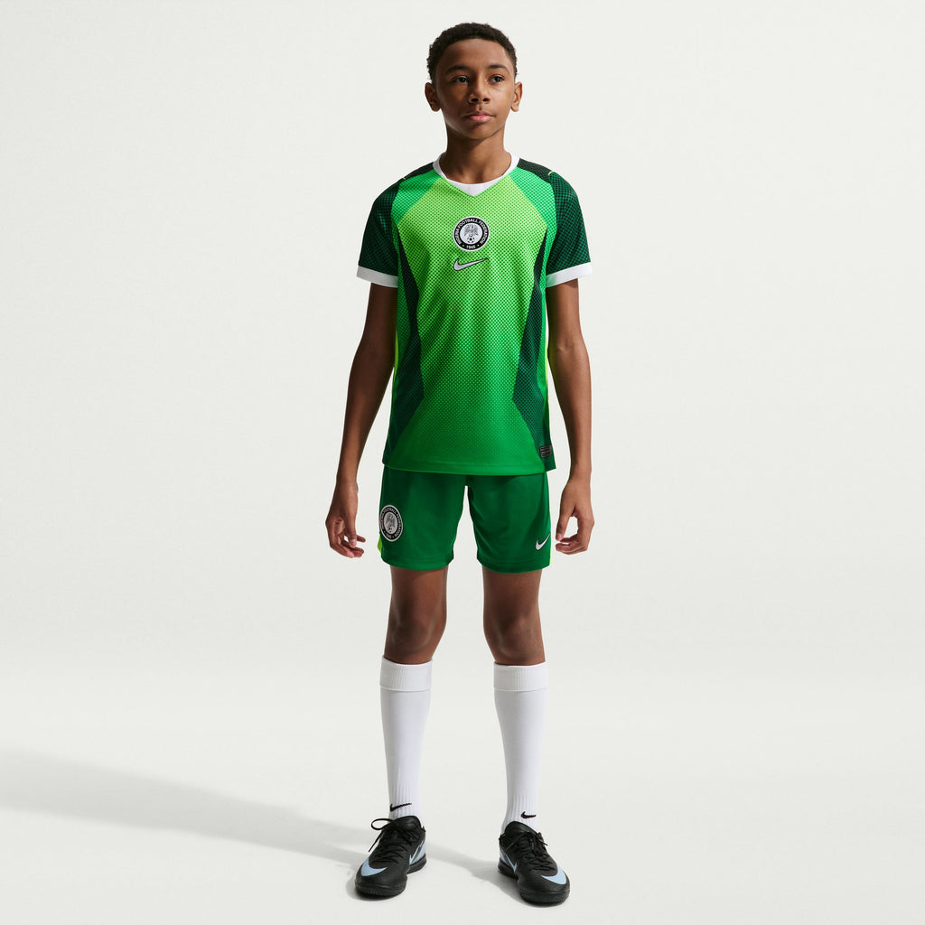 Nike Nigeria 2026 Stadium Home Big Kids' Nike Dri-FIT Soccer Short-Sleeve Jersey - IB5139-302-NIKE by Nike | Available at Niky's Sports