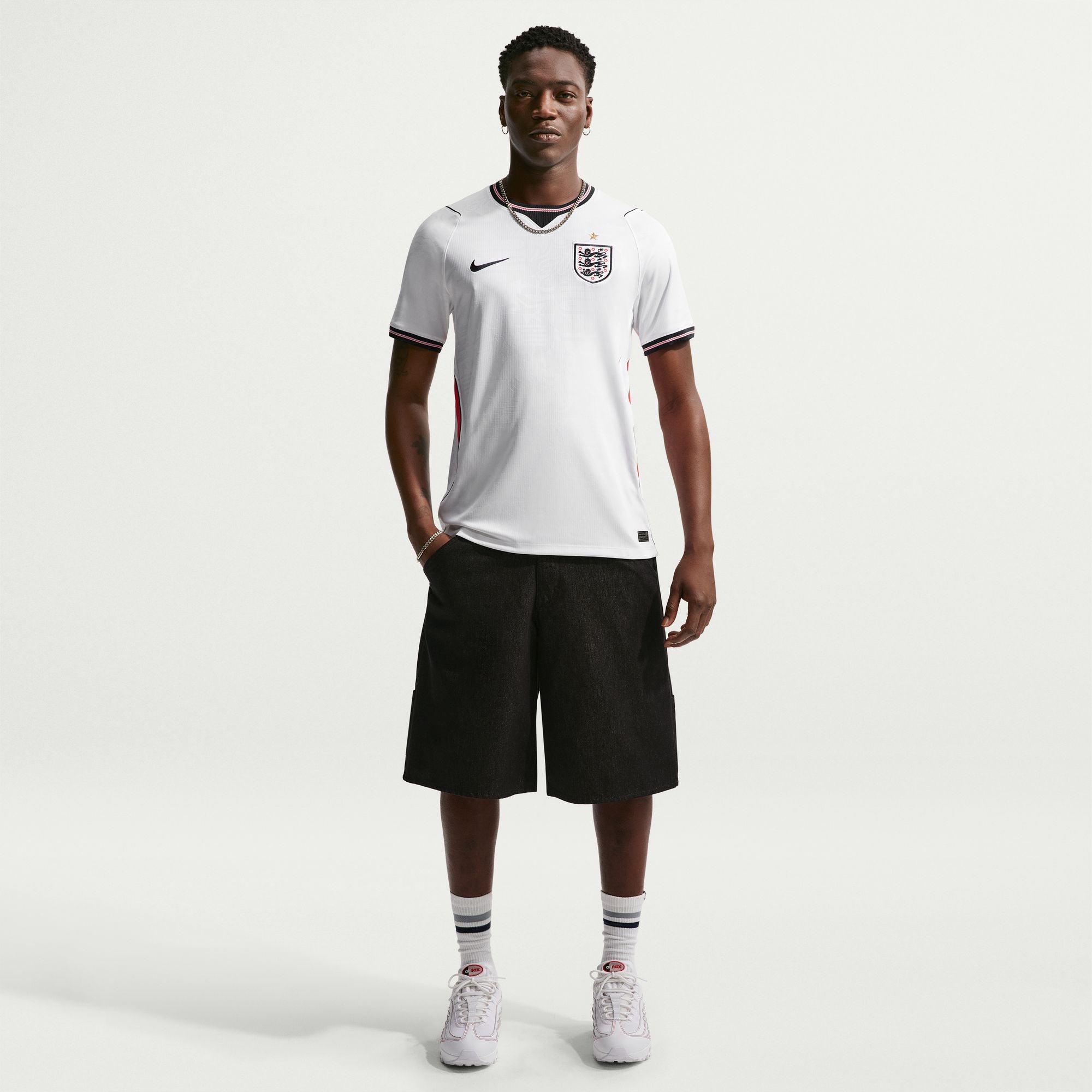 Nike England 2026 Stadium Home Men's Nike Dri-FIT Soccer Replica Jersey - IB5290-100-NIKE by Nike | Available at Niky's Sports
