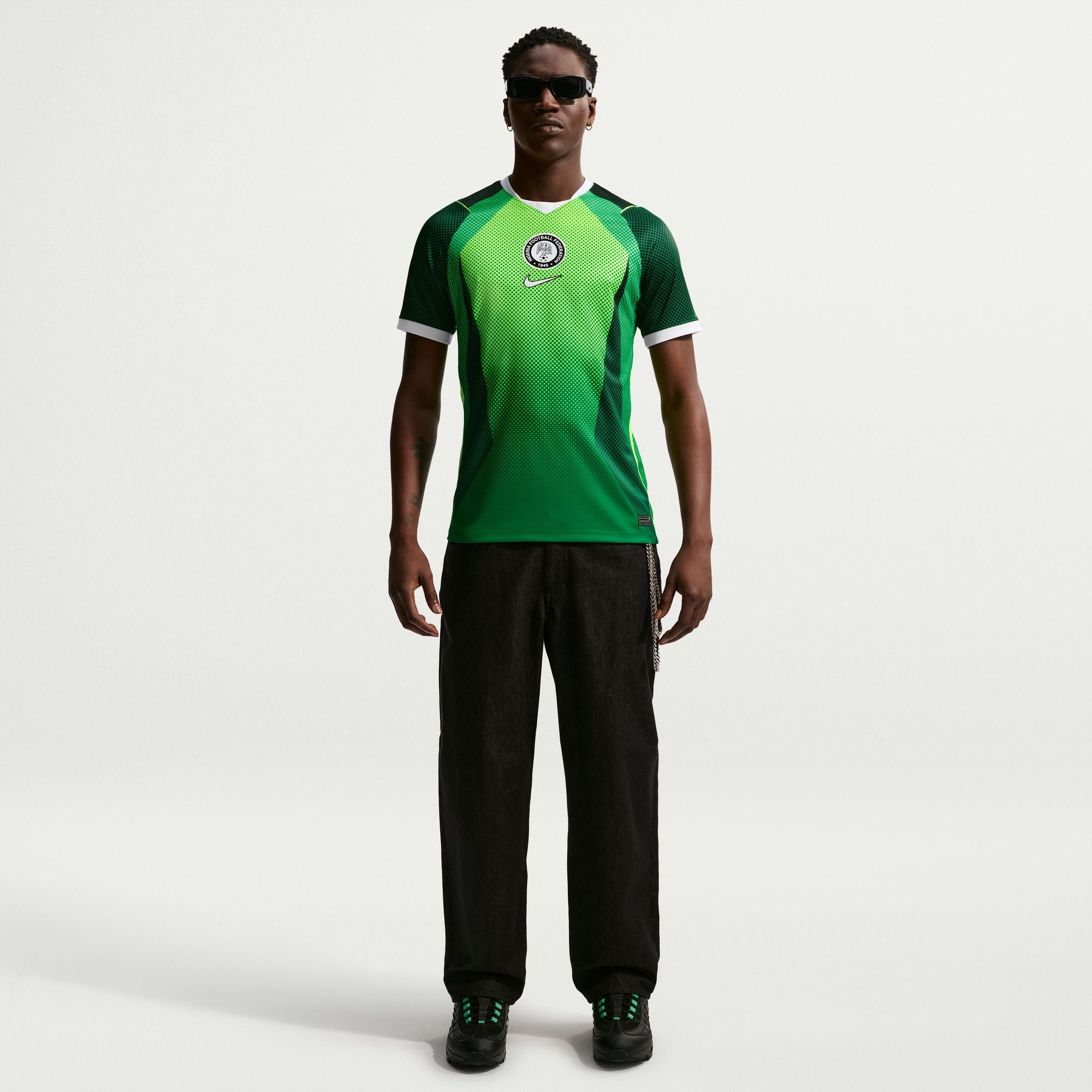 Nike Nigeria 2026 Stadium Home Men's Nike Dri-FIT Soccer Short-Sleeve Jersey - IB5308-302-NIKE by Nike | Available at Niky's Sports
