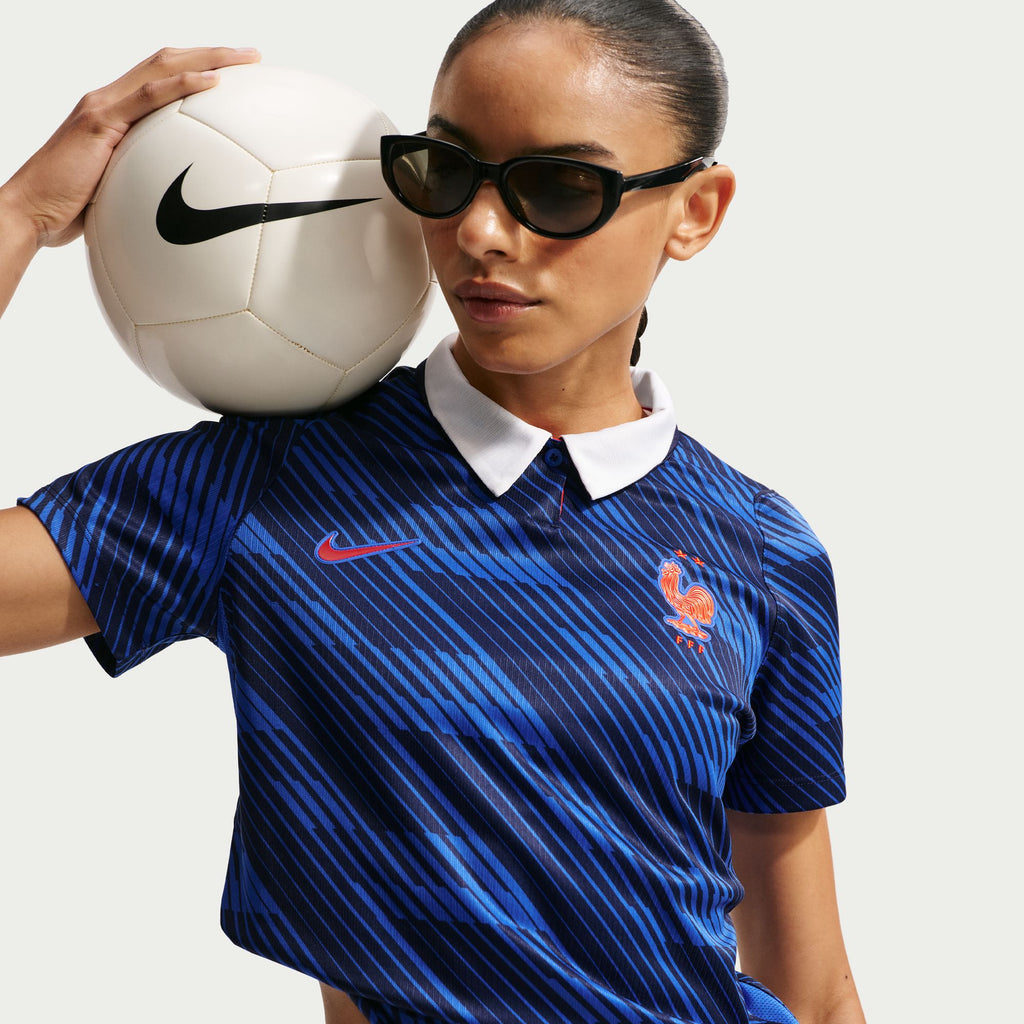 Nike France 2026 Stadium Home Women's Nike Dri-FIT Soccer Replica Jersey