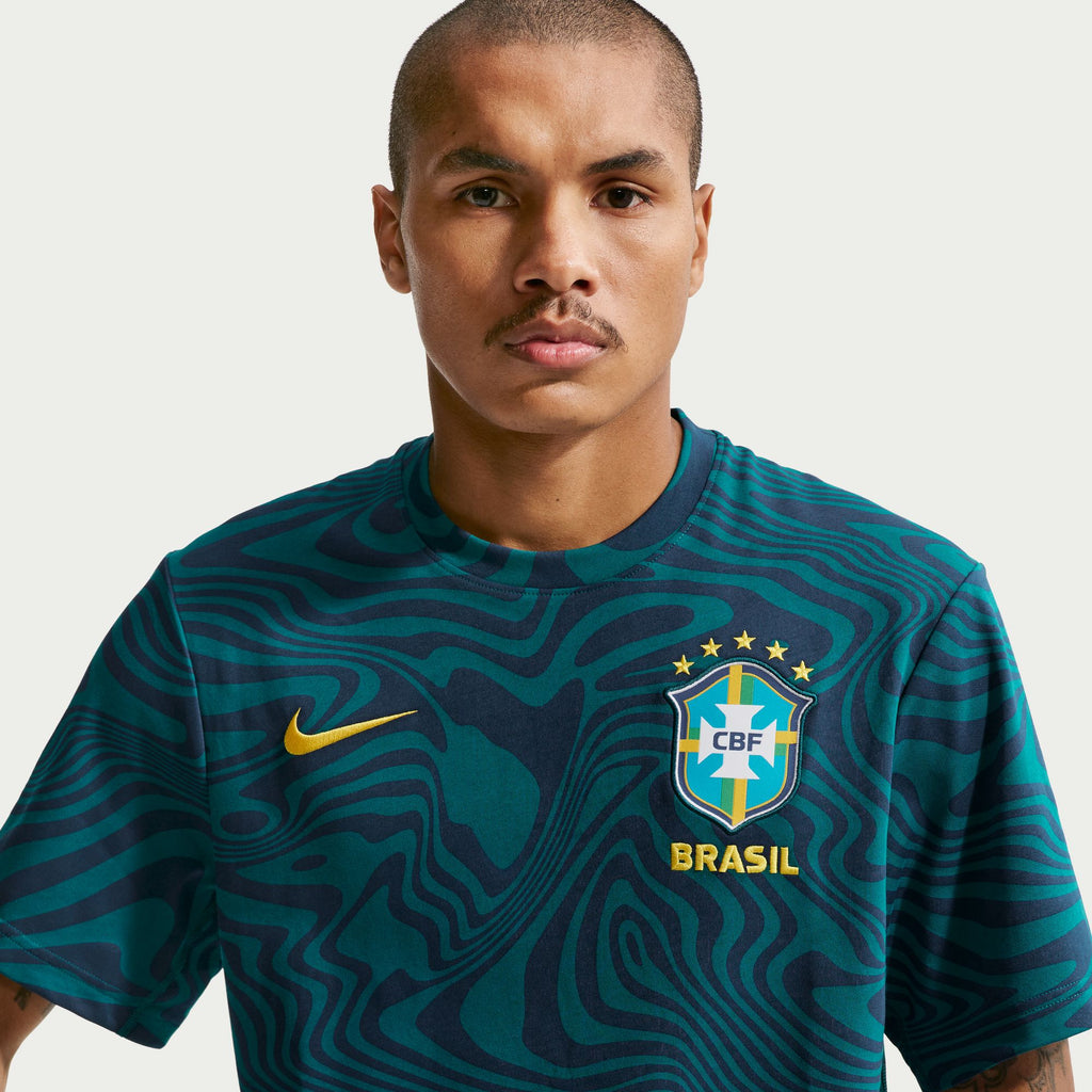 Nike Brazil Primary Men's Nike Dri-FIT Soccer T-Shirt - IB6223-381-NIKE by Nike | Available at Niky's Sports