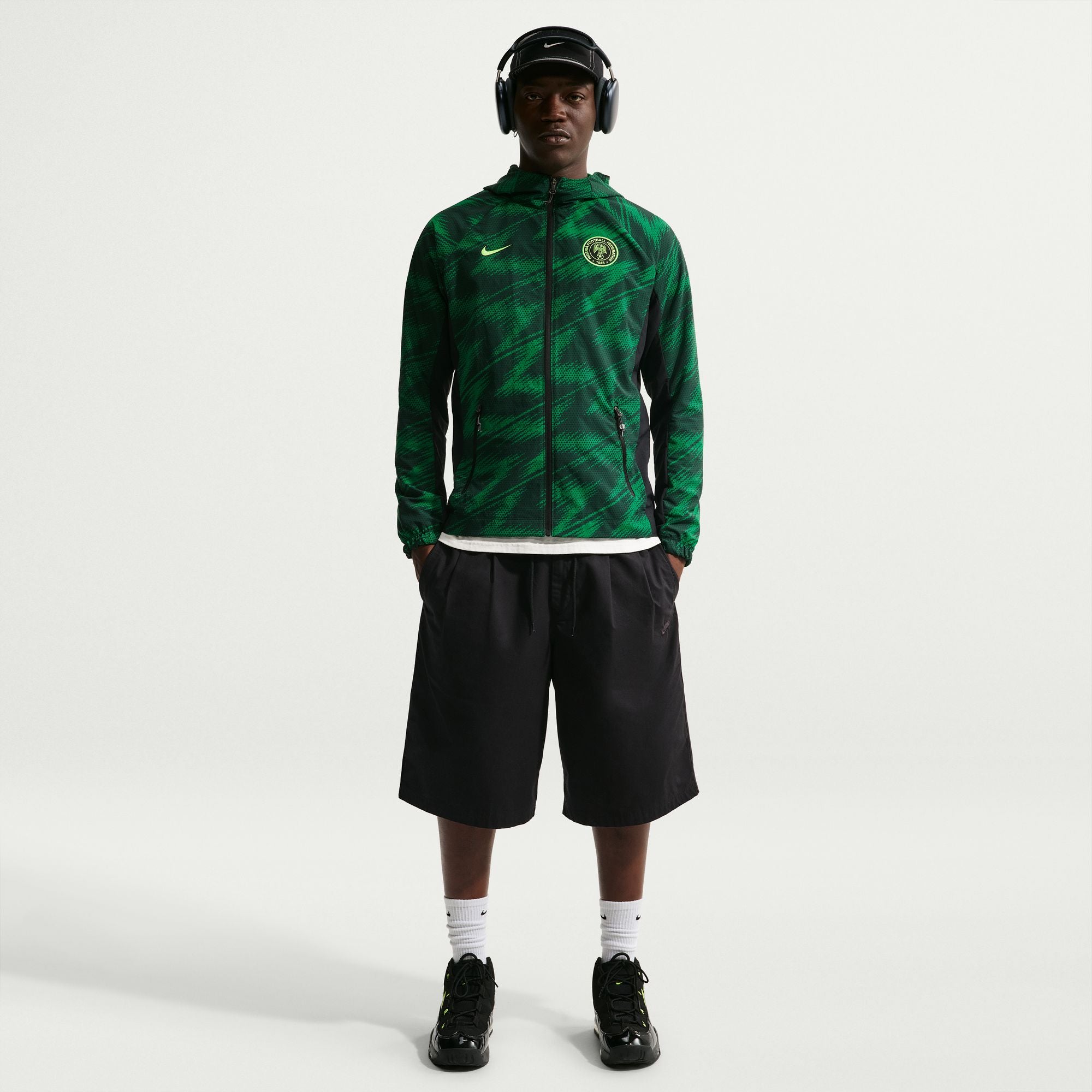 Nike Nigeria AWF Men's Nike Soccer Woven Jacket - IB6335-397-NIKE by Nike | Available at Niky's Sports