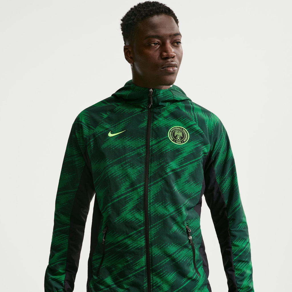 Nike Nigeria AWF Men's Nike Soccer Woven Jacket - IB6335-397-NIKE by Nike | Available at Niky's Sports