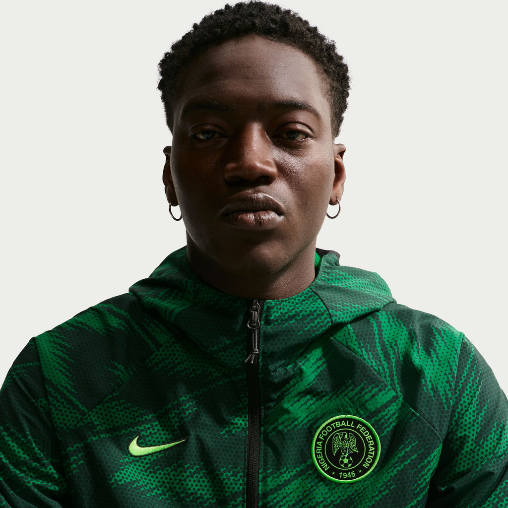 Nike Nigeria AWF Men's Nike Soccer Woven Jacket - IB6335-397-NIKE by Nike | Available at Niky's Sports