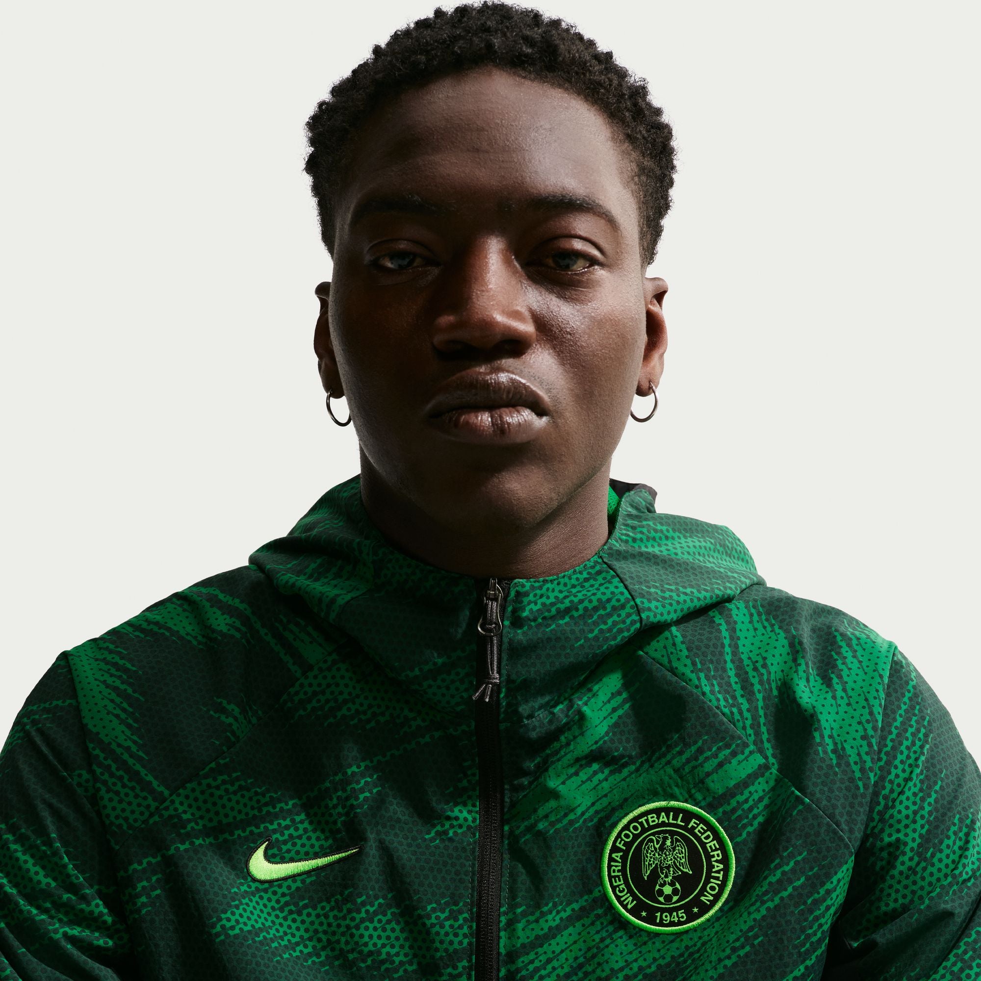 Nike Nigeria AWF Men's Nike Soccer Woven Jacket - IB6335-397-NIKE by Nike | Available at Niky's Sports