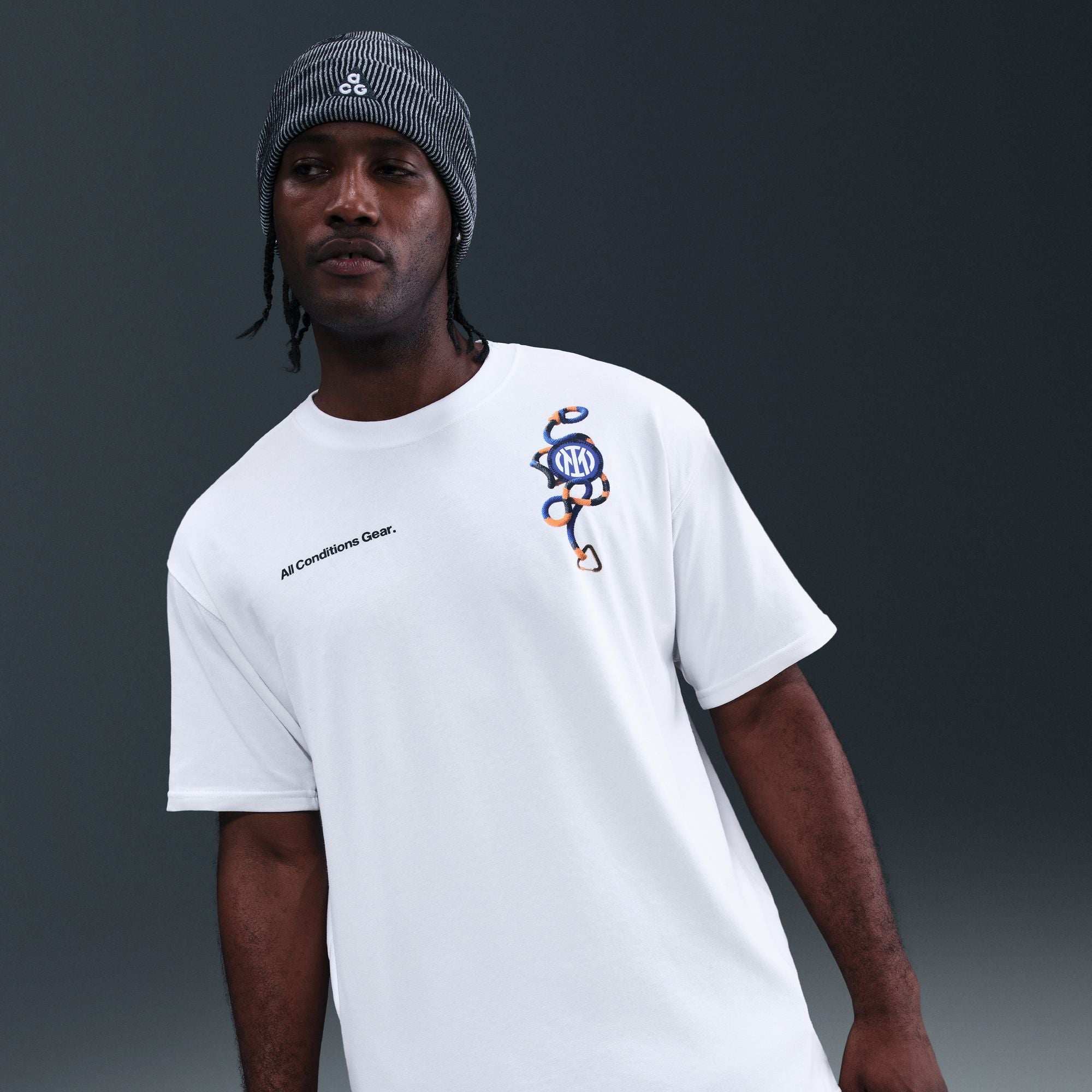 Nike Inter Milan Men's Nike ACG Soccer T-Shirt - IF0513-100-NIKE by Nike | Available at Niky's Sports
