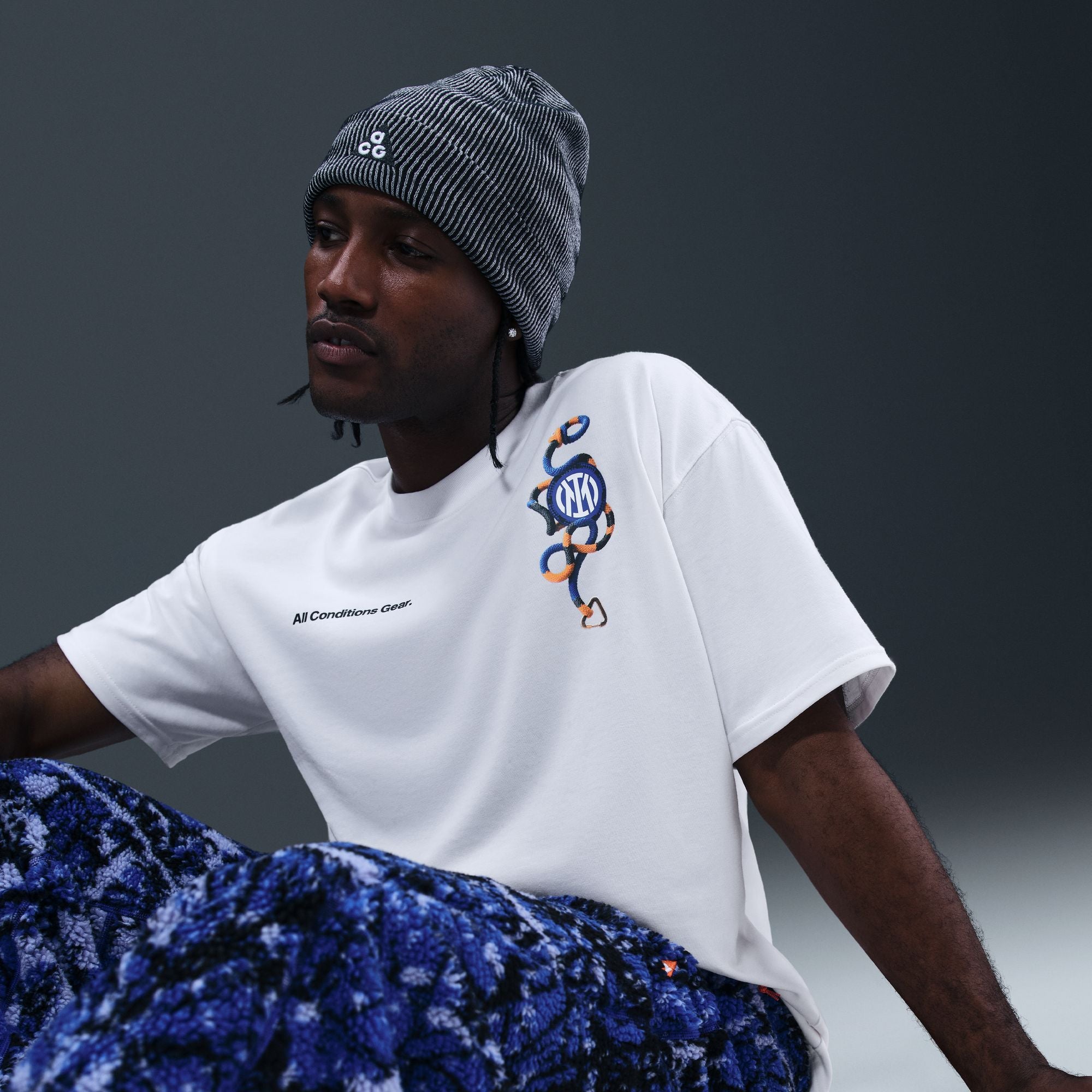Nike Inter Milan Men's Nike ACG Soccer T-Shirt - IF0513-100-NIKE by Nike | Available at Niky's Sports