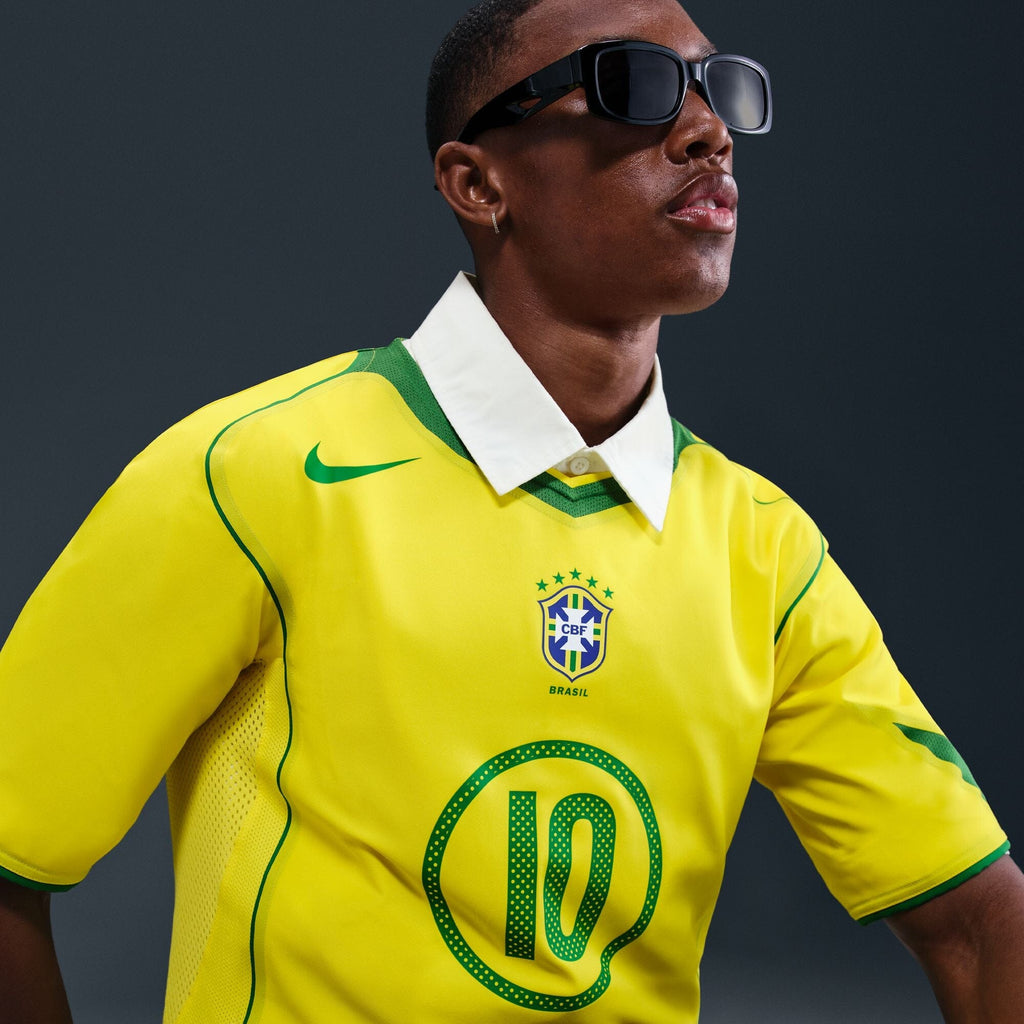 Nike Brazil 2004 Ronaldinho Total 90 Reissue Men’s Jersey - IF2941-731-NIKE by Nike | Available at Niky's Sports