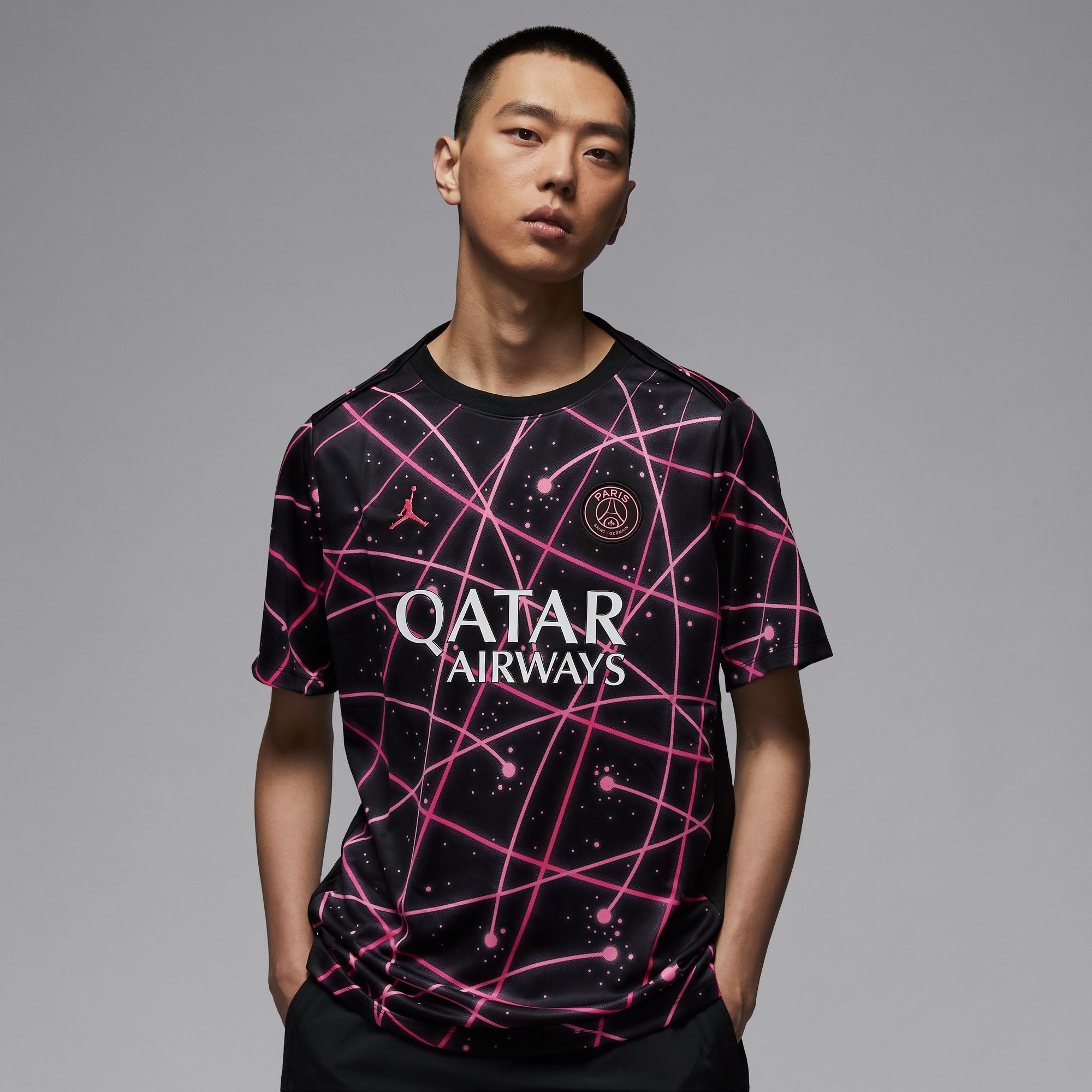 Nike Paris Saint-Germain Academy Pro Men's Dri-FIT Soccer CWC Pre-Match Short-Sleeve Top - IF3971-011-NIKE by Nike | Available at Niky's Sports