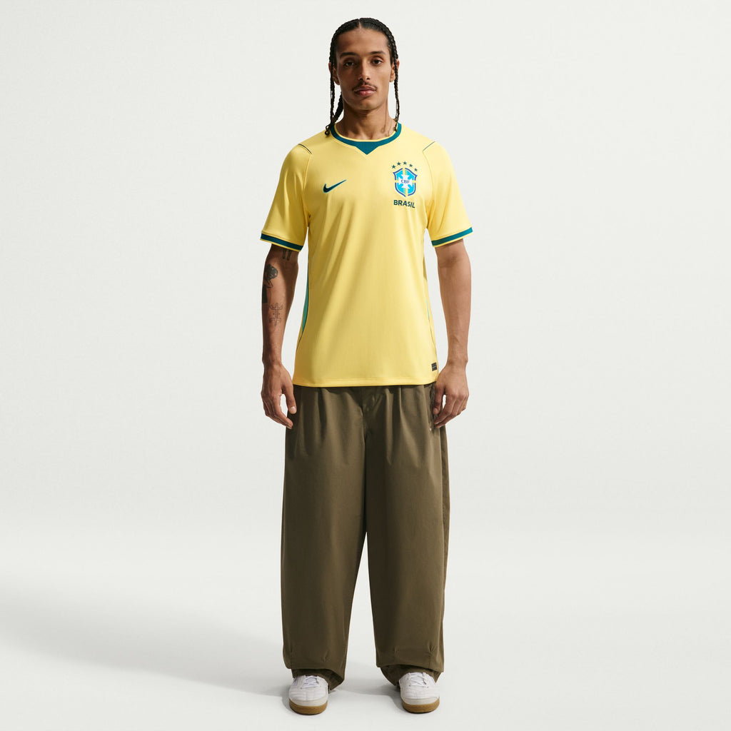 Nike Brazil 2026 Stadium Home Men's Nike Dri-FIT Soccer Replica Jersey - IF7054-724-NIKE by Nike | Available at Niky's Sports