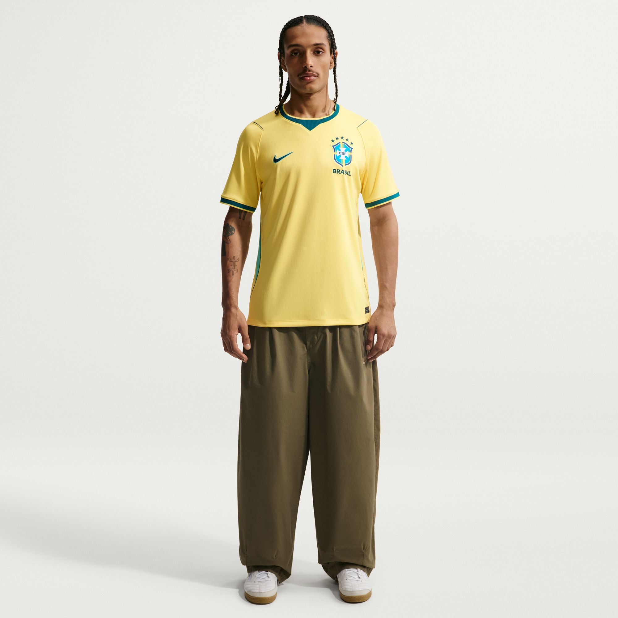Nike Brazil 2026 Stadium Home Men's Nike Dri-FIT Soccer Replica Jersey - IF7054-724-NIKE by Nike | Available at Niky's Sports