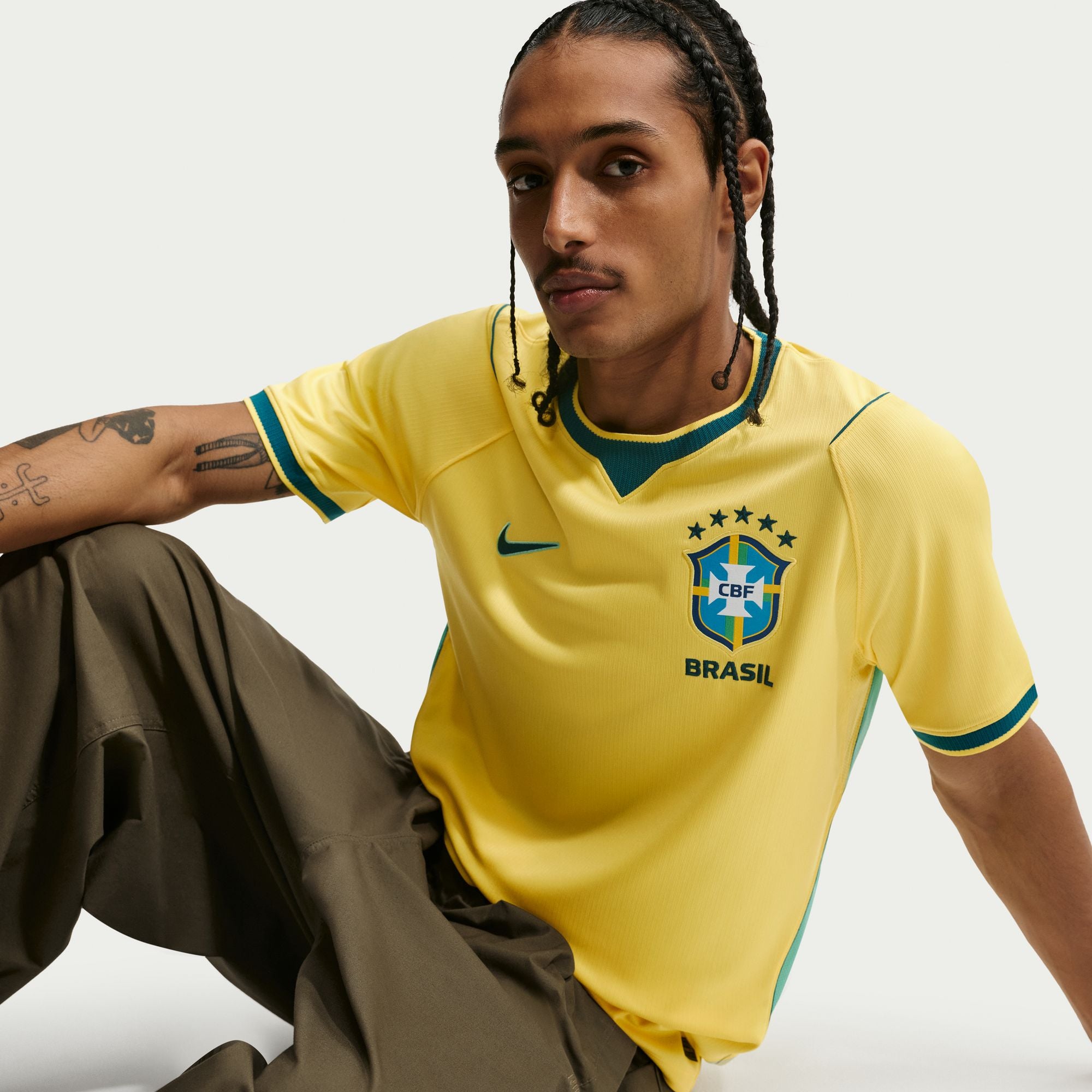 Nike Brazil 2026 Stadium Home Men's Nike Dri-FIT Soccer Replica Jersey