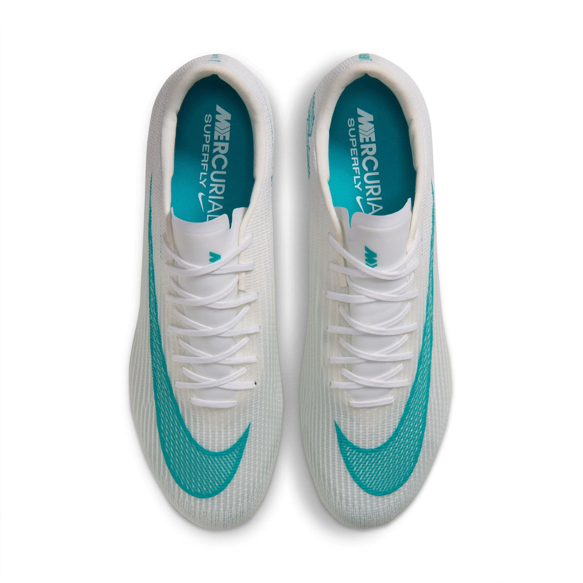 Nike Mercurial Superfly 11 Pro FG cleats in White/Dusty Cactus – product view 11
