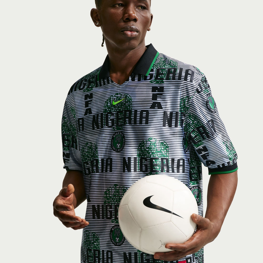 Nike Nigeria Energy Men's Nike Dri-FIT Short-Sleeve Soccer Top - IH1278-100-NIKE by Nike | Available at Niky's Sports