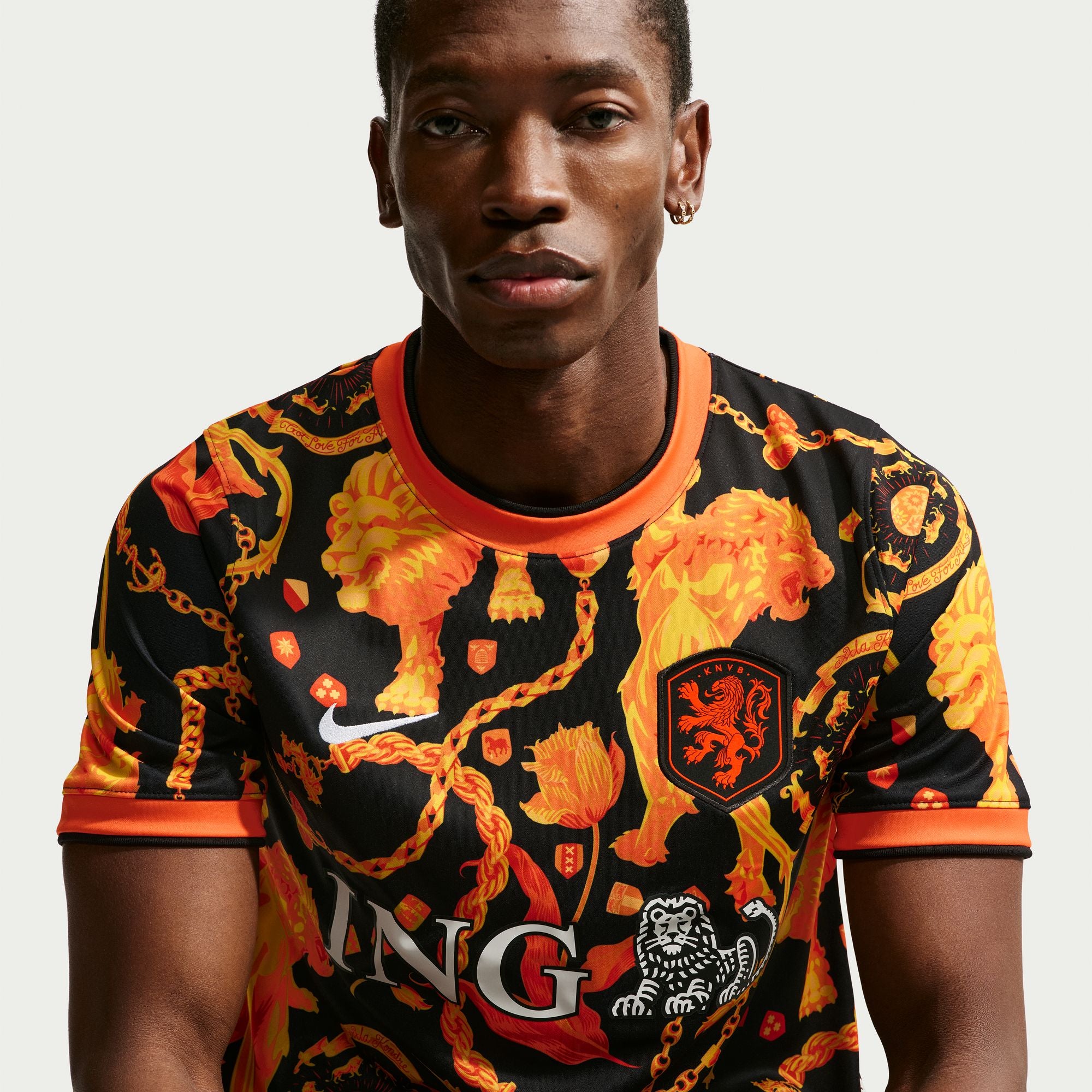 Nike Netherlands x Patta Men's Academy Pro Short-Sleeve Soccer Top - IH1678-010-NIKE by Nike | Available at Niky's Sports