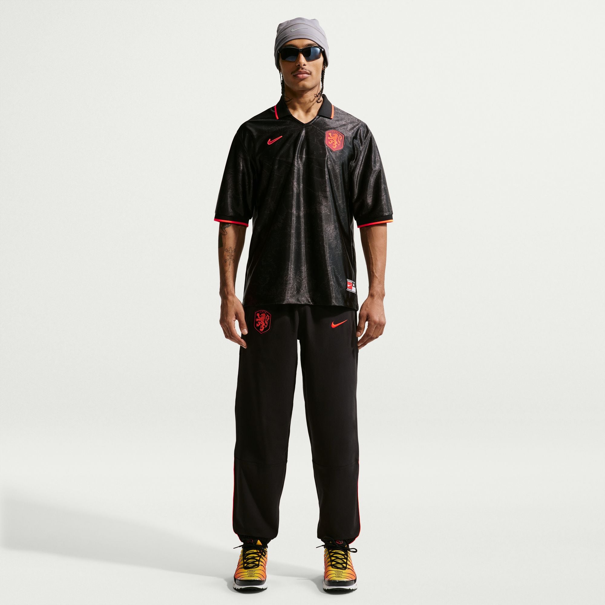 Nike Netherlands Energy Men's Nike Dri-FIT Short-Sleeve Soccer Top - IH1868-010-NIKE by Nike | Available at Niky's Sports