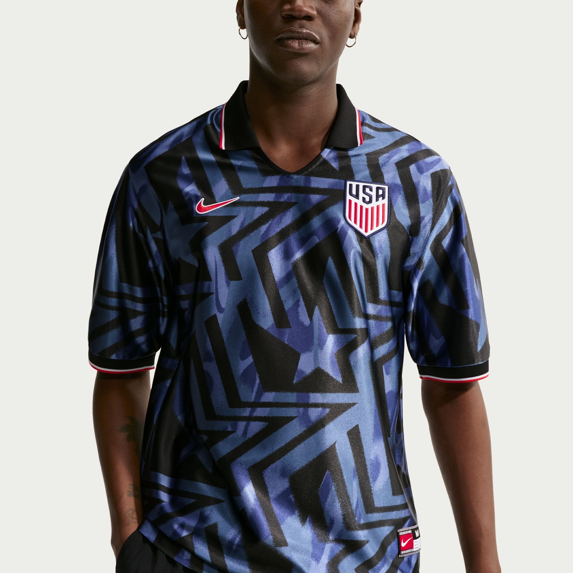 Nike USMNT Energy Men's Nike Dri-FIT Short-Sleeve Soccer Top - IH1870-410-NIKE by Nike | Available at Niky's Sports