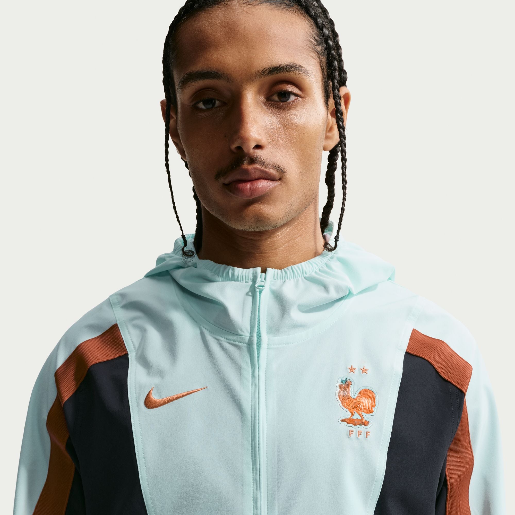 Nike France Energy Men's Nike Dri-FIT Soccer Woven Jacket - IH1875-393-NIKE by Nike | Available at Niky's Sports