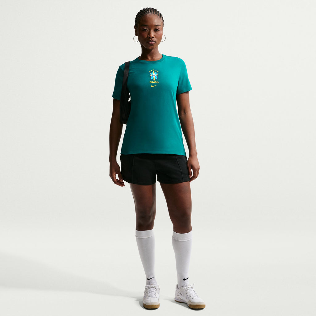 Nike Brazil Women's Nike Soccer T-Shirt - IH2236-381-NIKE by Nike | Available at Niky's Sports