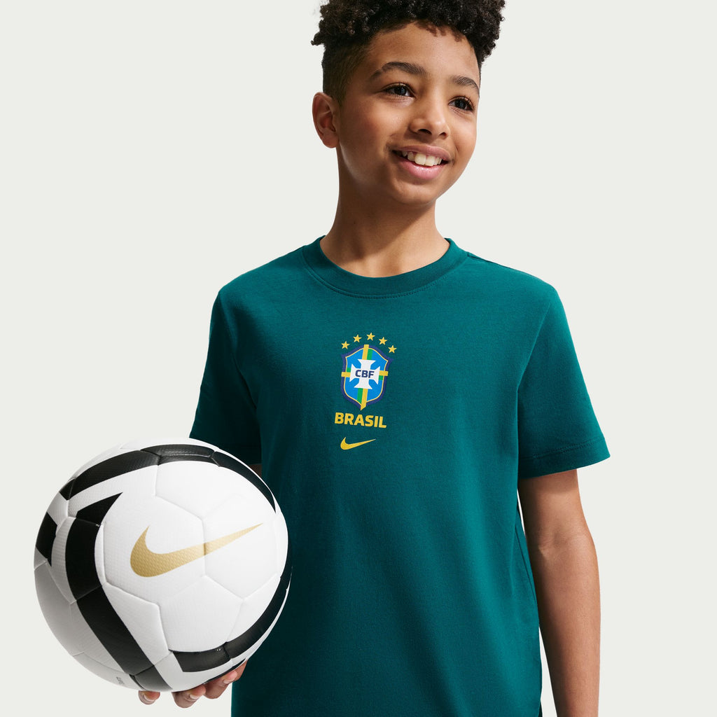 Nike Brazil Big Kids' Nike Soccer T-Shirt - IH2257-381-NIKE by Nike | Available at Niky's Sports