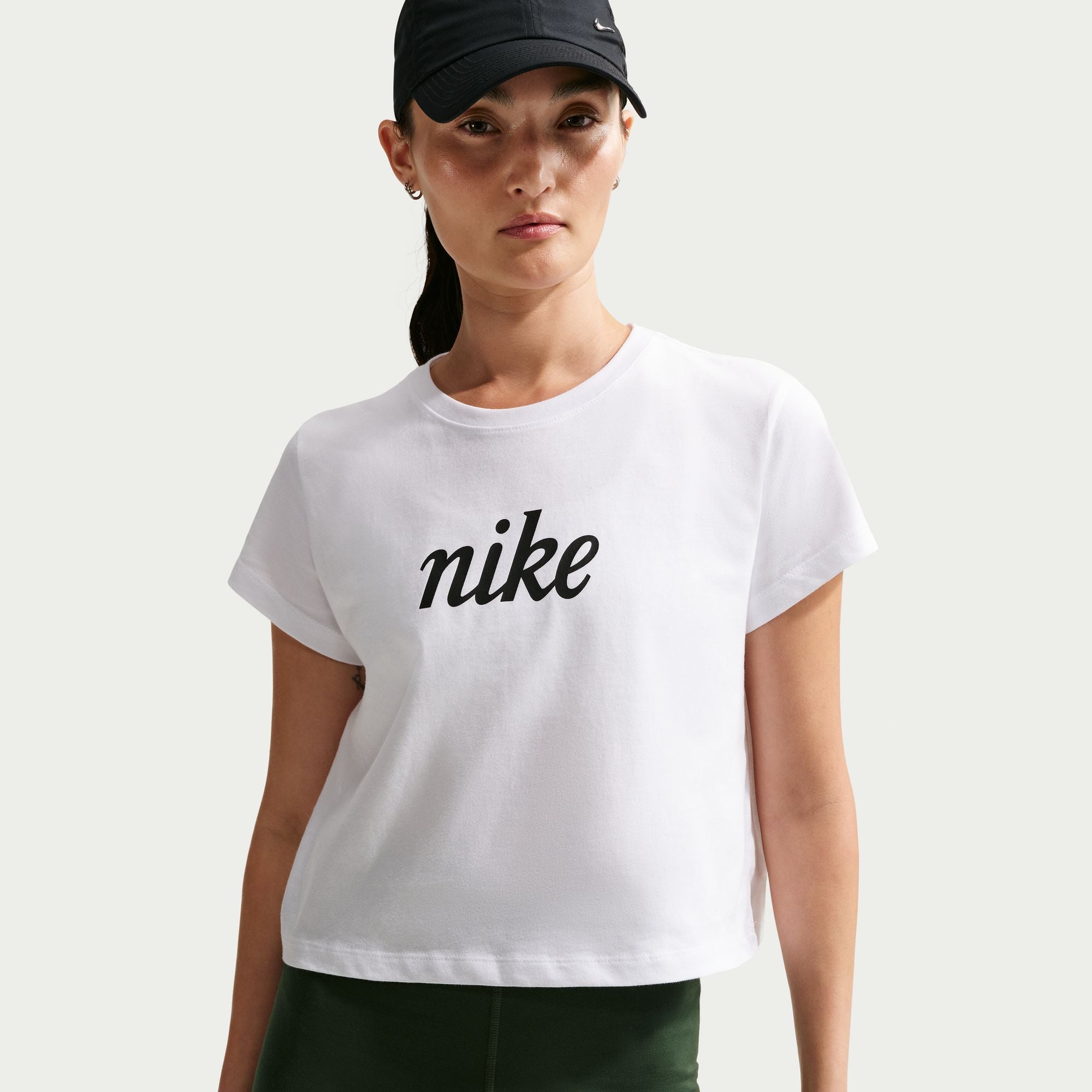 Nike Sportswear Club Women's Short-Sleeve T-Shirt - IH7454-100-NIKE by Nike | Available at Niky's Sports