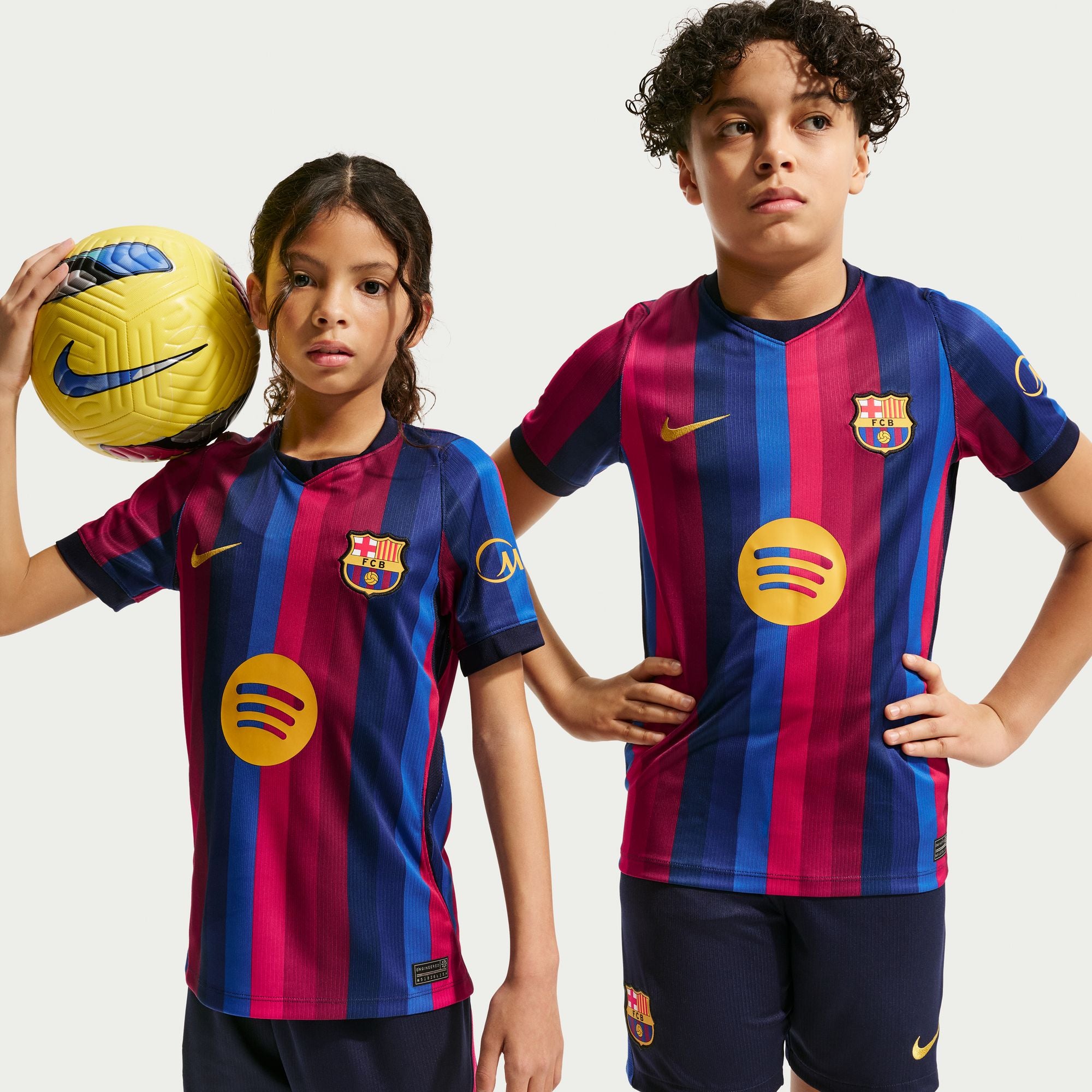 Nike FC Barcelona 2026/27 Stadium Home Big Kids' Nike Dri-FIT Soccer Replica Jersey - II1624-683-NIKE by Nike | Available at Niky's Sports