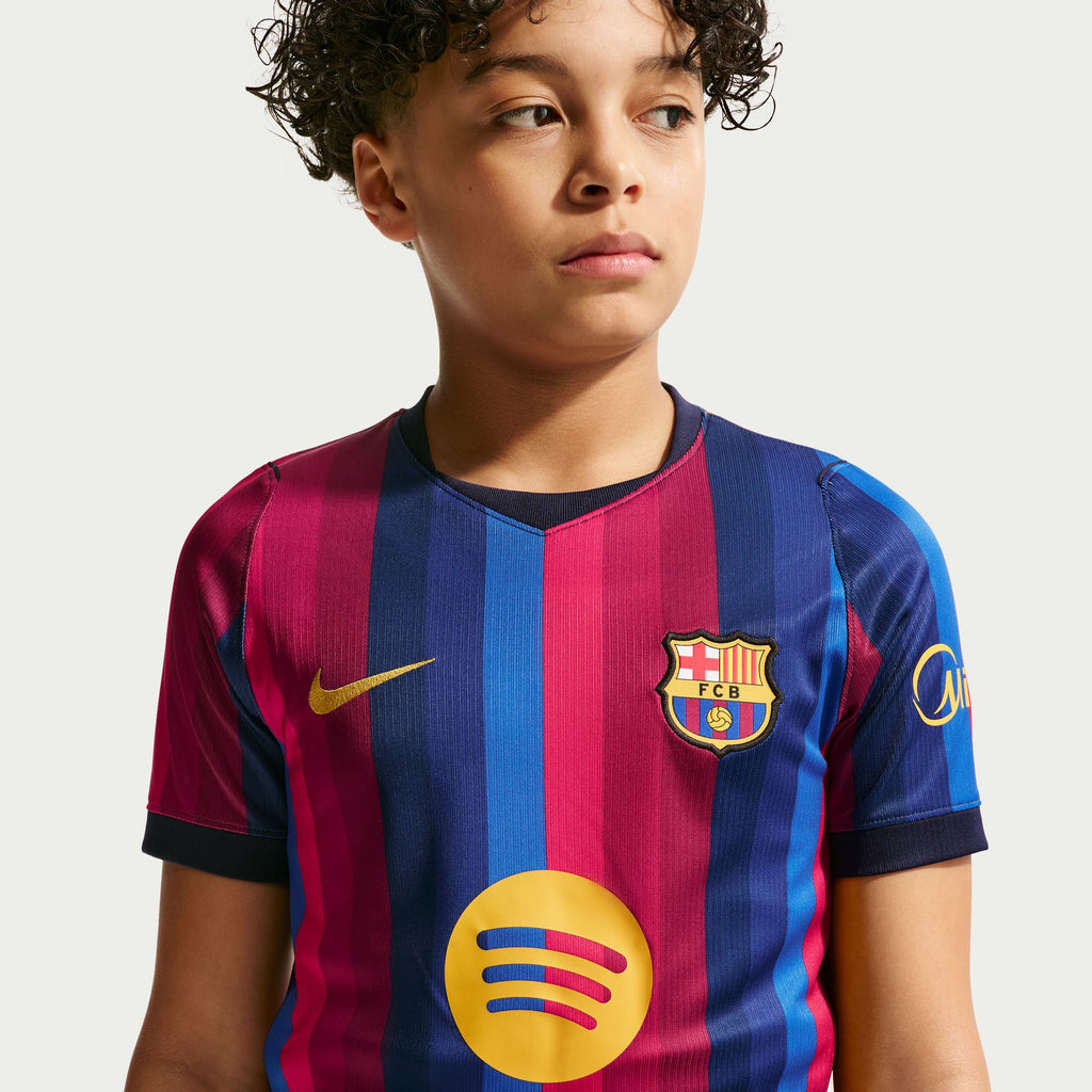 Nike FC Barcelona 2026/27 Stadium Home Big Kids' Nike Dri-FIT Soccer Replica Jersey - II1624-683-NIKE by Nike | Available at Niky's Sports