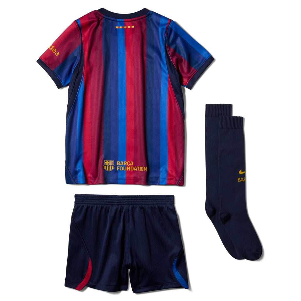 Nike FC Barcelona 2026 Stadium Home Little Kids' Nike Soccer Replica 3-Piece Kit - II1625-683-NIKE by Nike | Available at Niky's Sports
