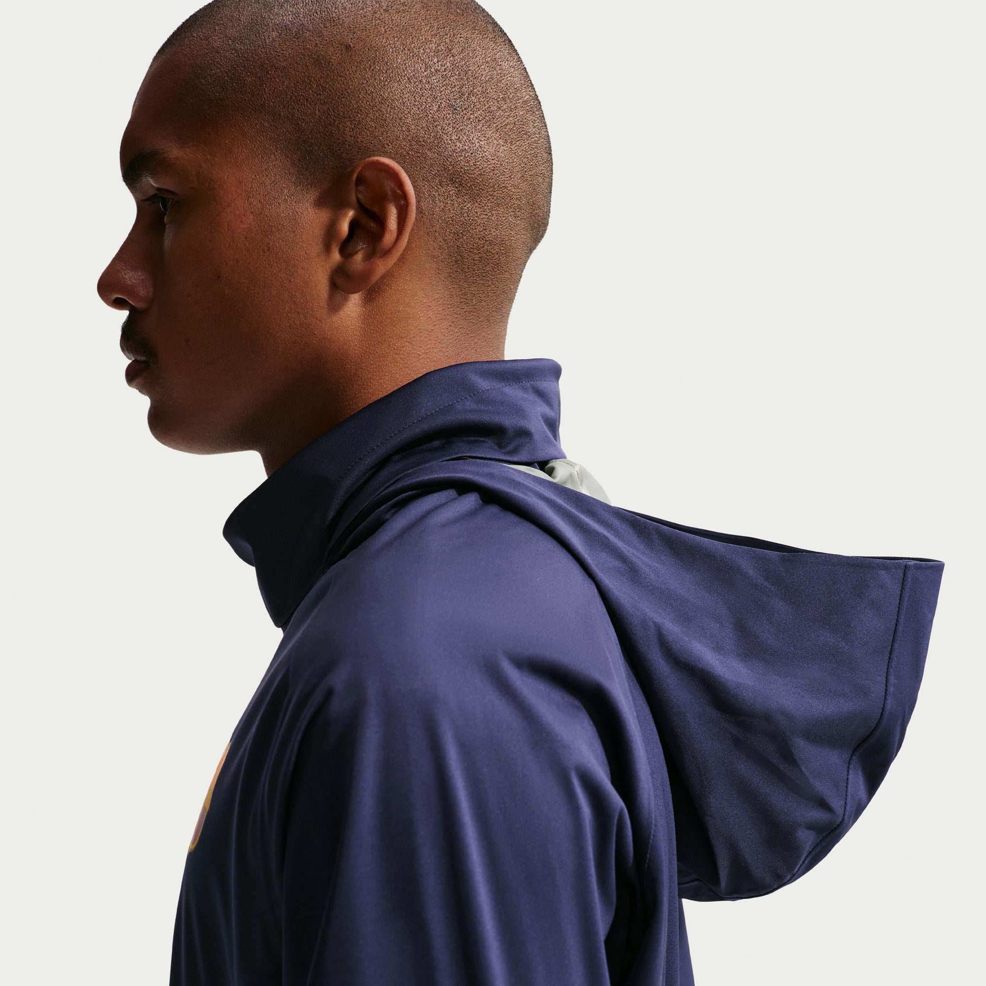 Nike FC Barcelona Strike Shield Men's Nike Soccer Hooded Rain Jacket - II1749-498-NIKE by Nike | Available at Niky's Sports