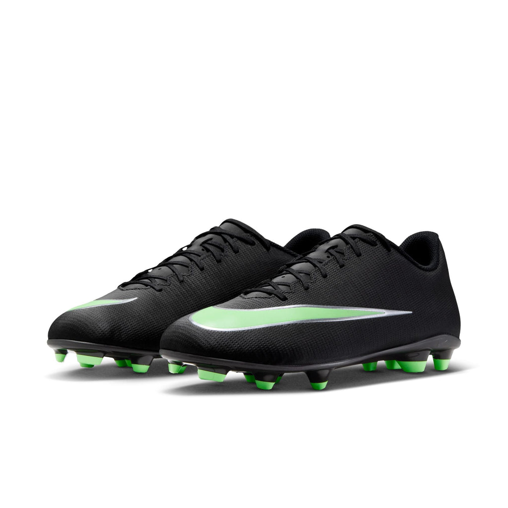 Nike Mercurial Vapor 17 Club Multi-Ground Soccer Cleats – Black / Illusion Green – front view