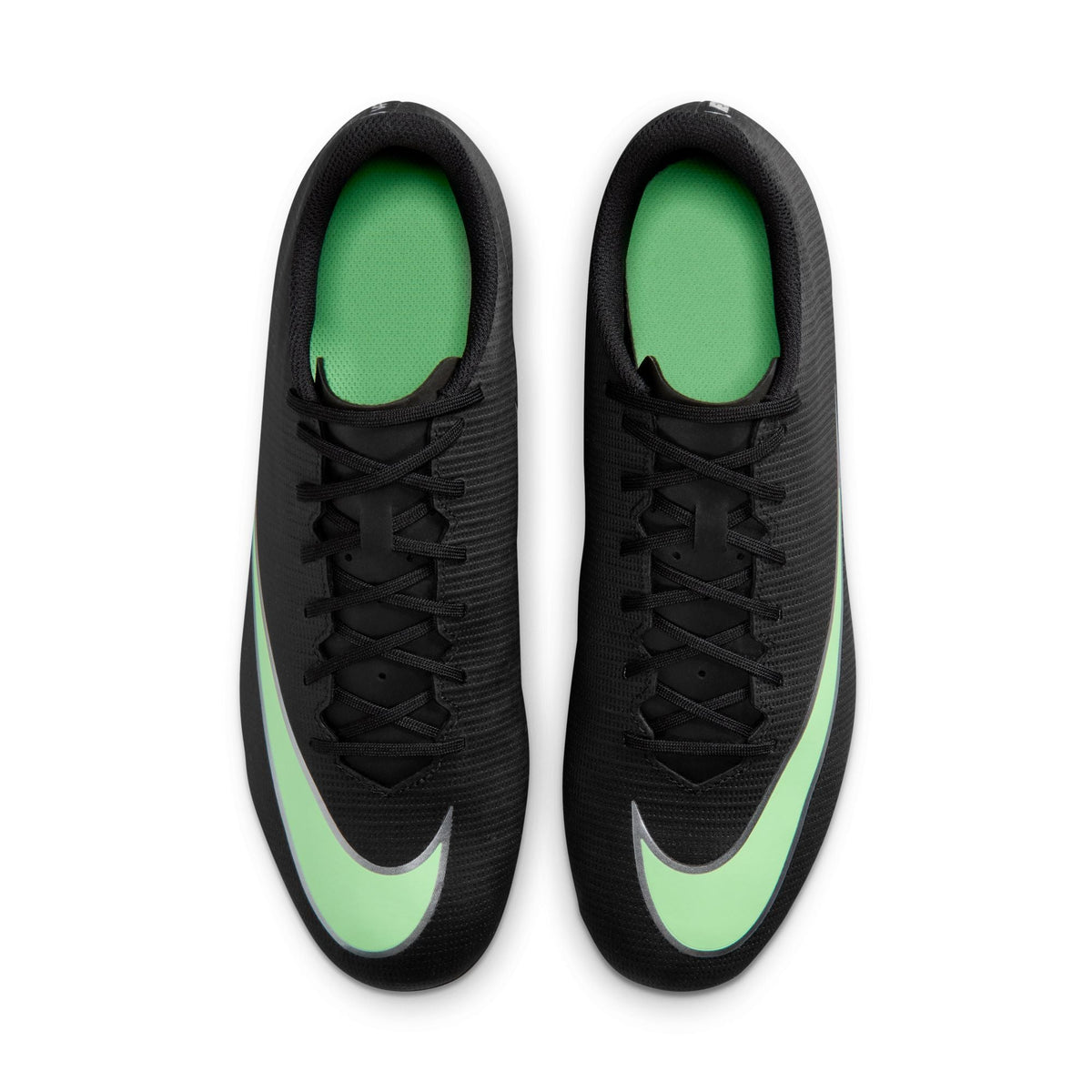 Nike Mercurial Vapor 17 Club Multi-Ground Soccer Cleats – Black / Illusion Green – top view