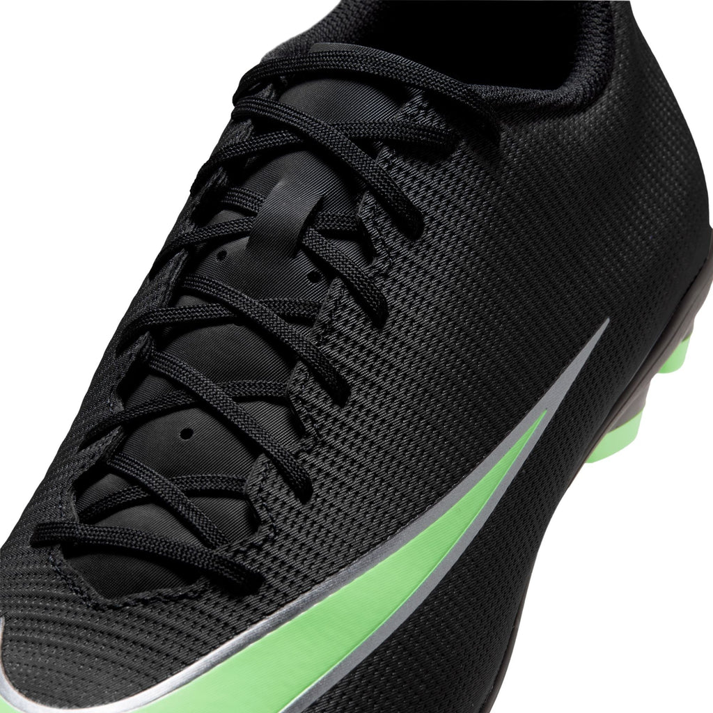 Nike Mercurial Vapor 17 Club Multi-Ground Soccer Cleats – Black / Illusion Green – upper detail