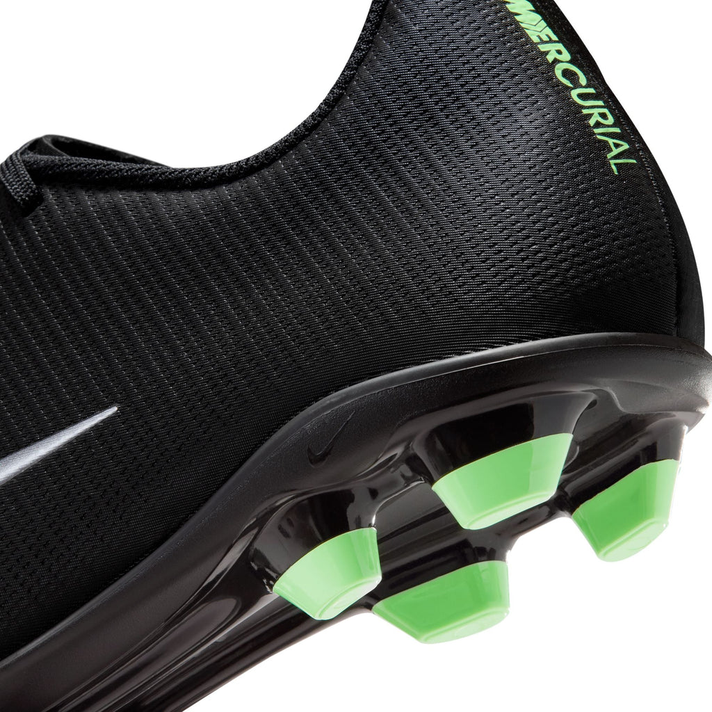 Nike Mercurial Vapor 17 Club Multi-Ground Soccer Cleats – Black / Illusion Green – upper detail