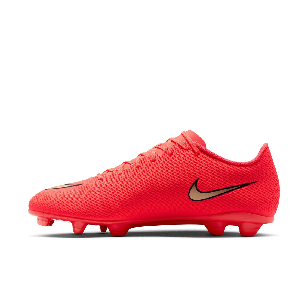 Nike Mercurial Vapor 17 Club Multi-Ground Soccer Cleats – Bright Crimson / Blur – angled side view