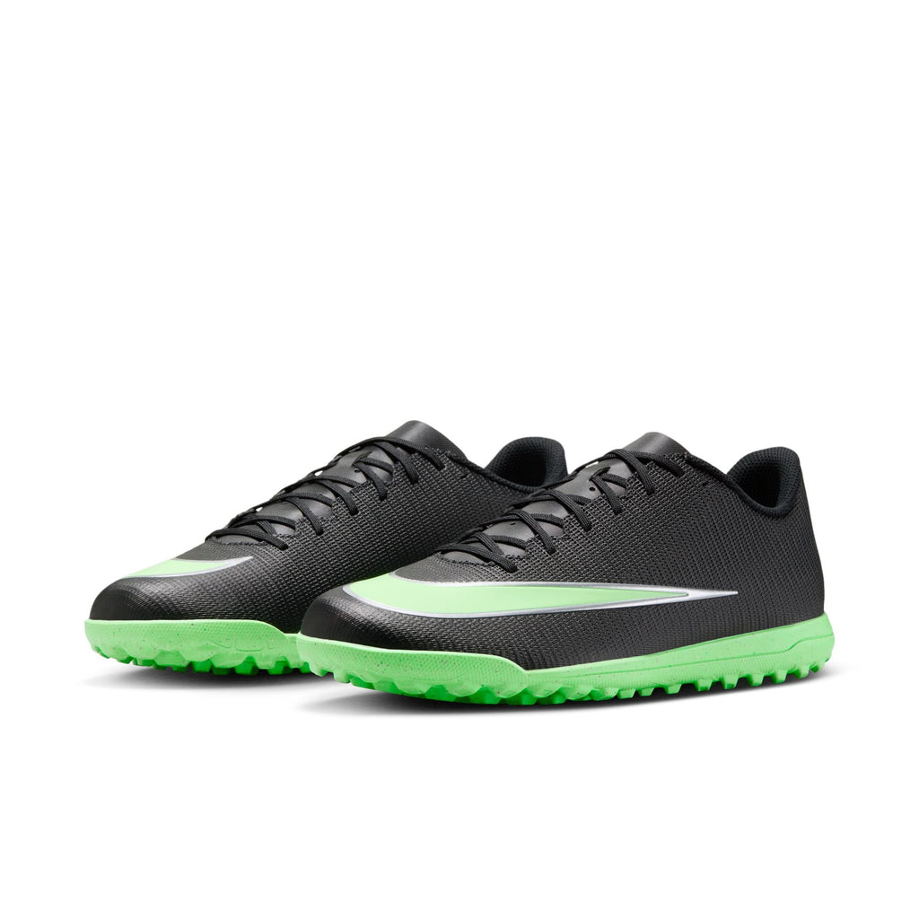 Nike Mercurial Vapor 17 Club Turf Soccer Shoes – Black / Illusion Green – front view