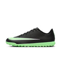 Nike Mercurial Vapor 17 Club Turf Soccer Shoes – Black / Illusion Green – lateral side view