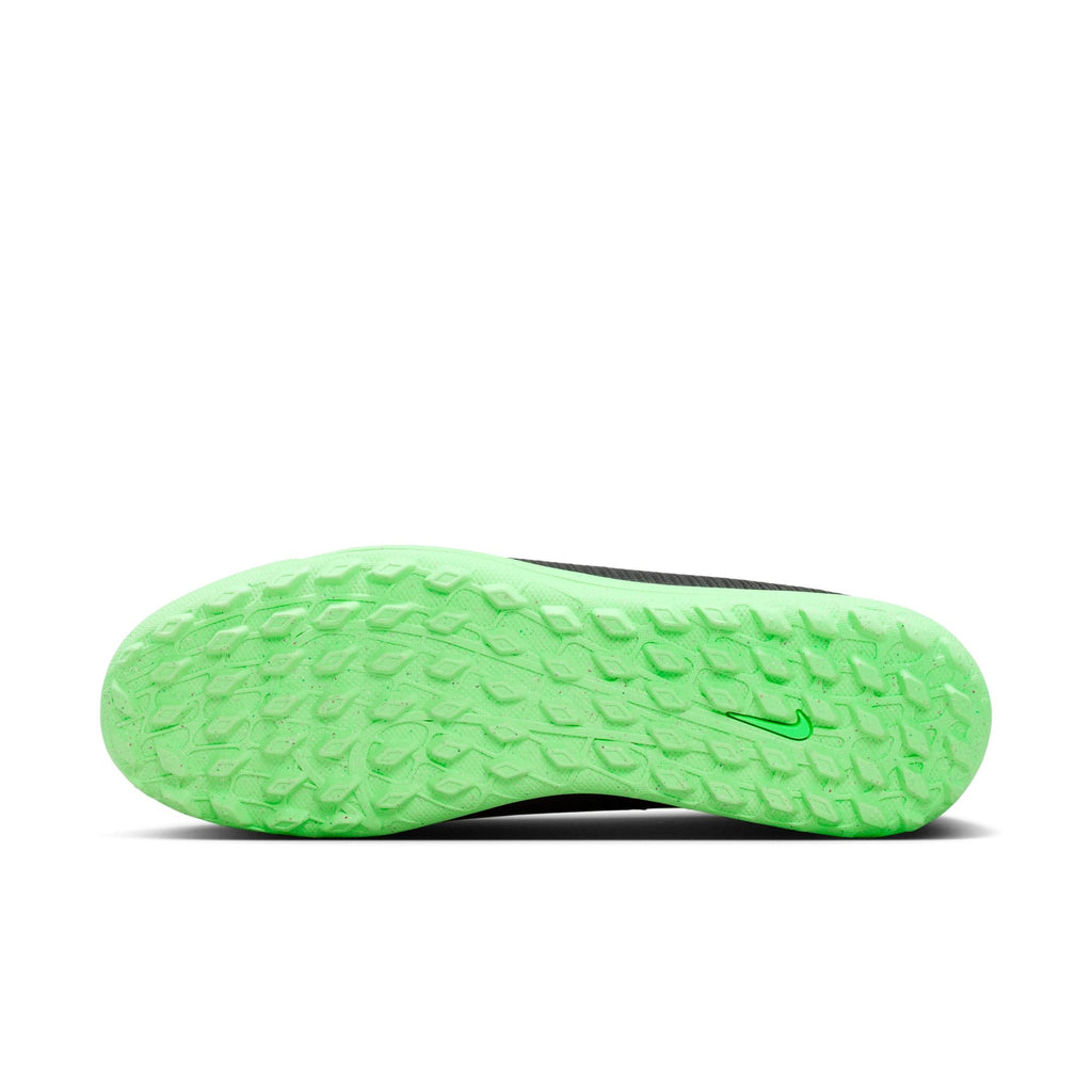 Nike Mercurial Vapor 17 Club Turf Soccer Shoes – Black / Illusion Green – outsole view
