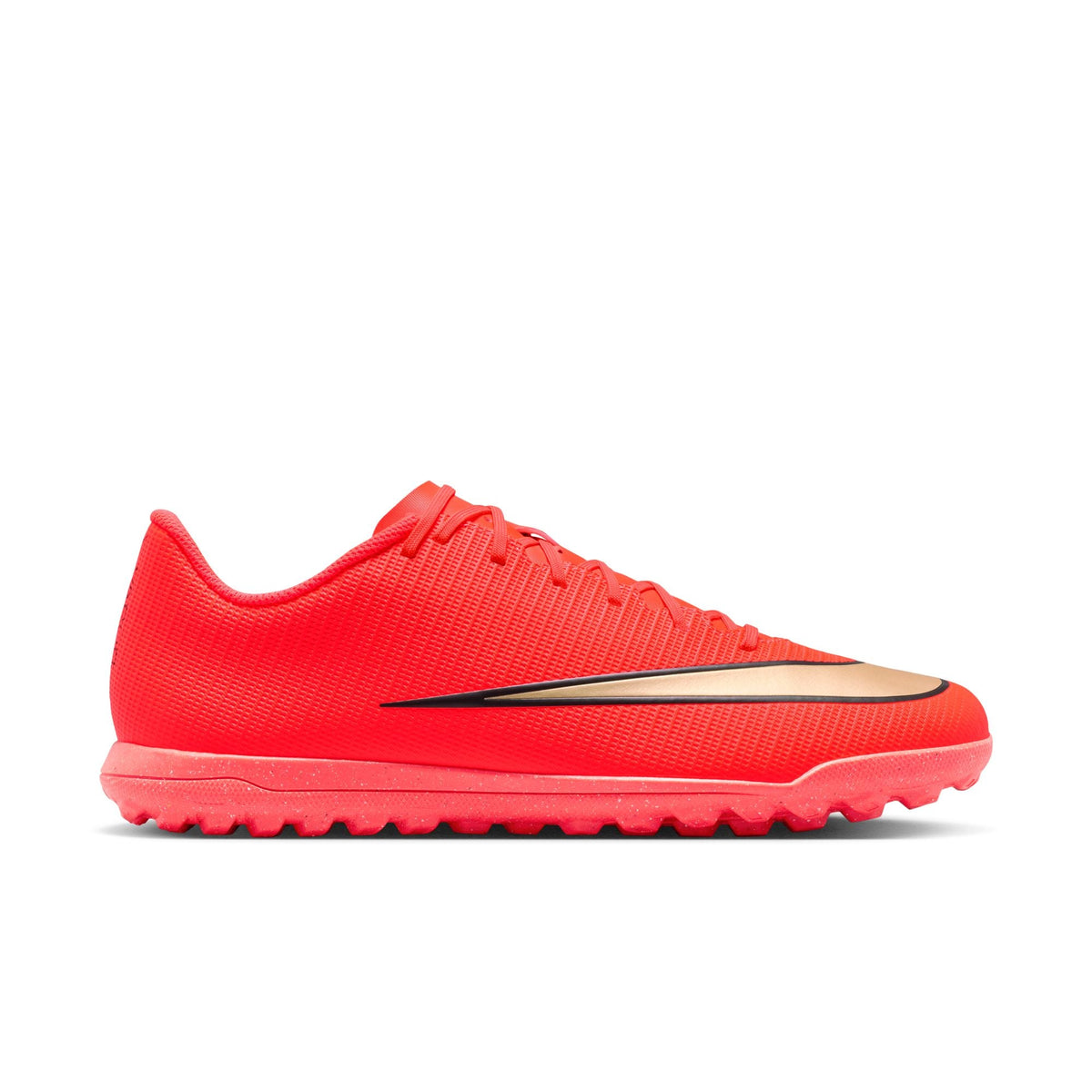 Nike Mercurial Vapor 17 Club Turf Soccer Shoes – Bright Crimson / Blur – medial side view