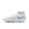 Nike Mercurial Superfly 11 Academy MG Soccer Cleats – White / Dusty Cactus, side view — IO1485-102