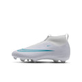Nike Jr. Mercurial Superfly 11 Academy MG in White/Dusty Cactus – side profile