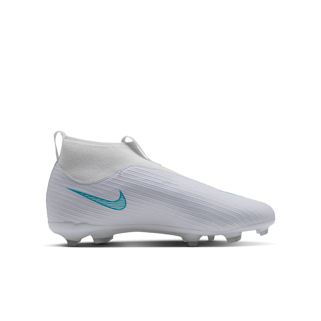 Nike Jr. Mercurial Superfly 11 Academy MG Kids' Soccer Cleats – White/Dusty Cactus