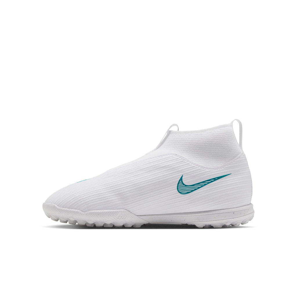 Nike Jr. Mercurial Superfly 11 Academy Turf Kids' Soccer Shoes – White/Dusty Cactus