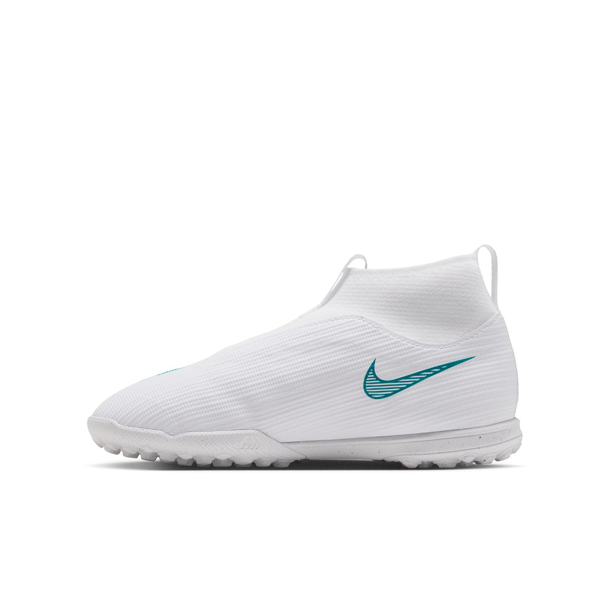 Nike Jr. Mercurial Superfly 11 Academy Turf Kids' Soccer Shoes – White/Dusty Cactus
