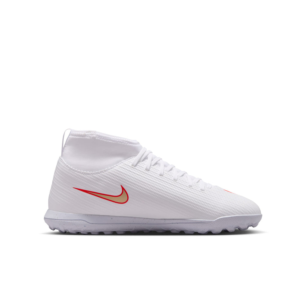 Nike Jr. Mercurial Superfly 11 Club Big Kids' Turf High-Top Soccer Shoes - IO1554-100-NIKE by Nike | Available at Niky's Sports