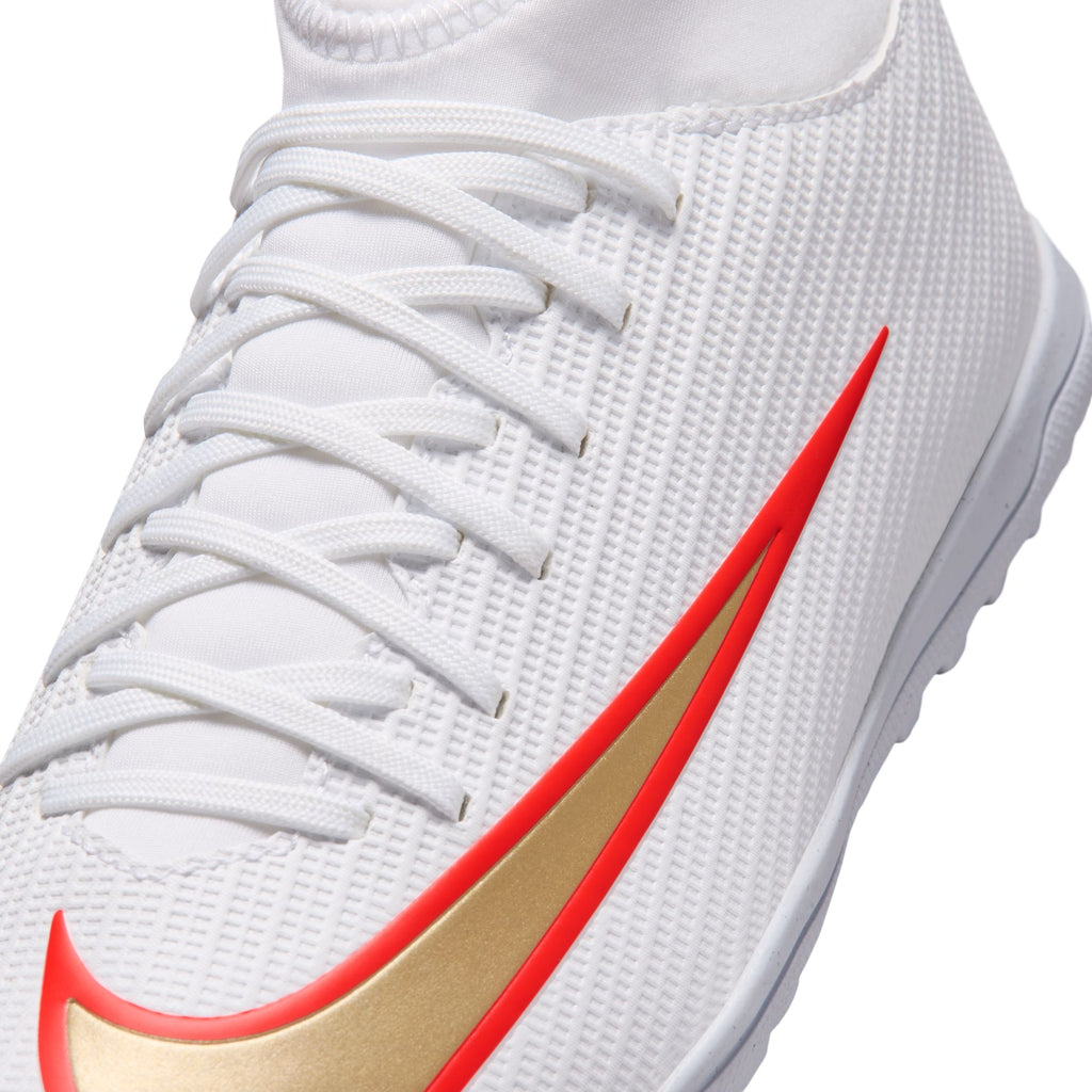 Nike Jr. Mercurial Superfly 11 Club Big Kids' Turf High-Top Soccer Shoes - IO1554-100-NIKE by Nike | Available at Niky's Sports
