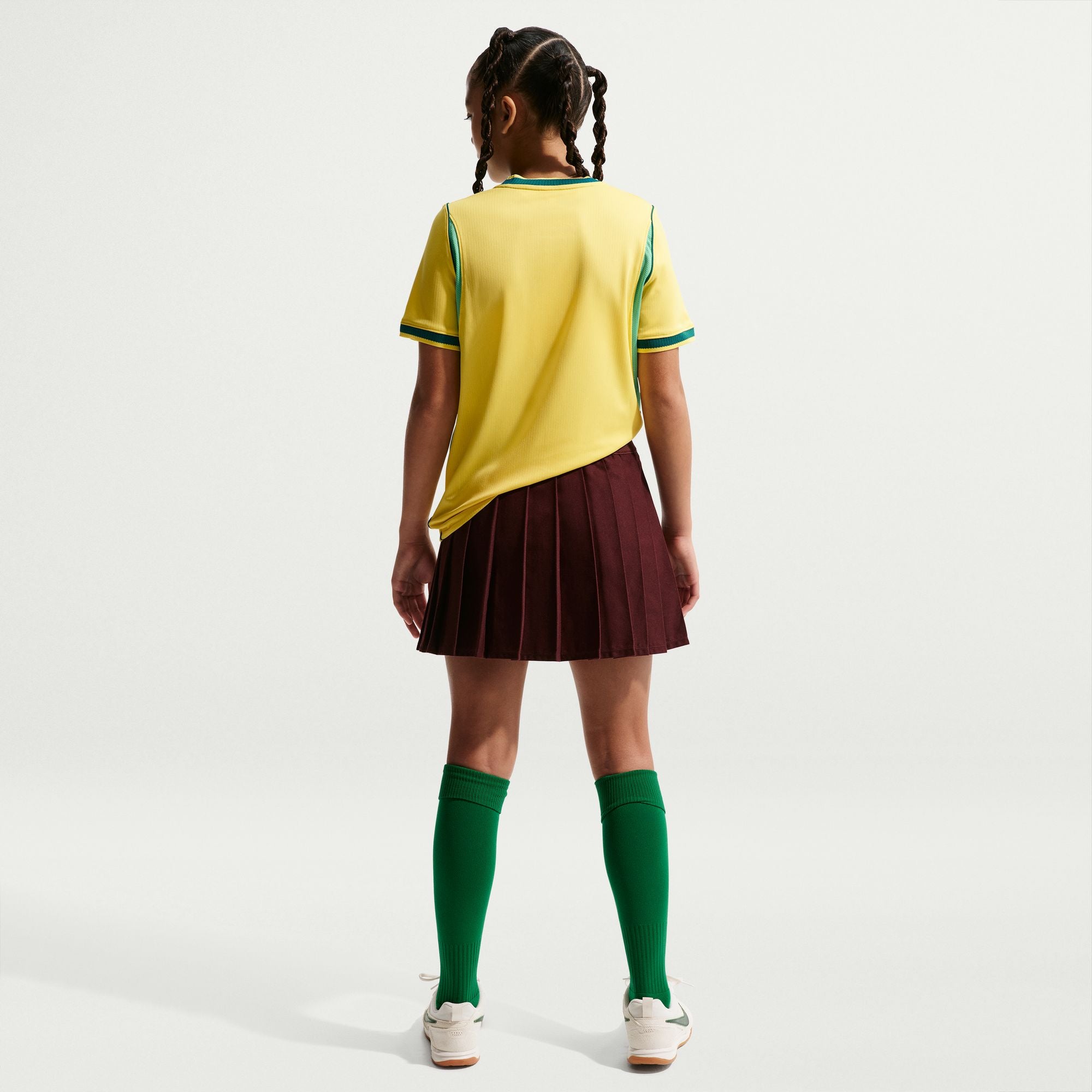 Nike Brazil 2026 Stadium Home Big Kids' Nike Dri-FIT Soccer Stadium Jersey - IO2231-724-NIKE by Nike | Available at Niky's Sports