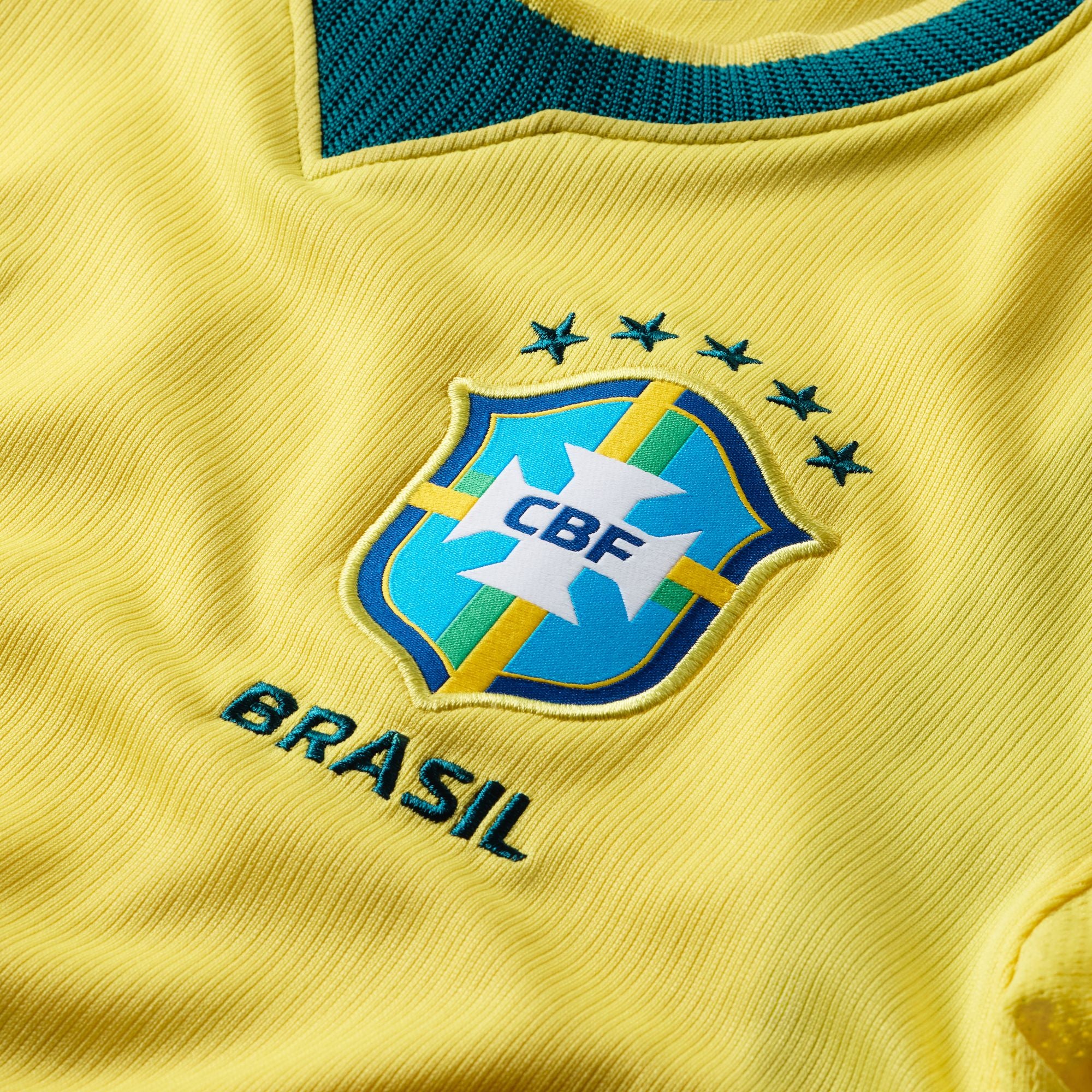 Nike Brazil 2026 Stadium Home Big Kids' Nike Dri-FIT Soccer Stadium Jersey - IO2231-724-NIKE by Nike | Available at Niky's Sports